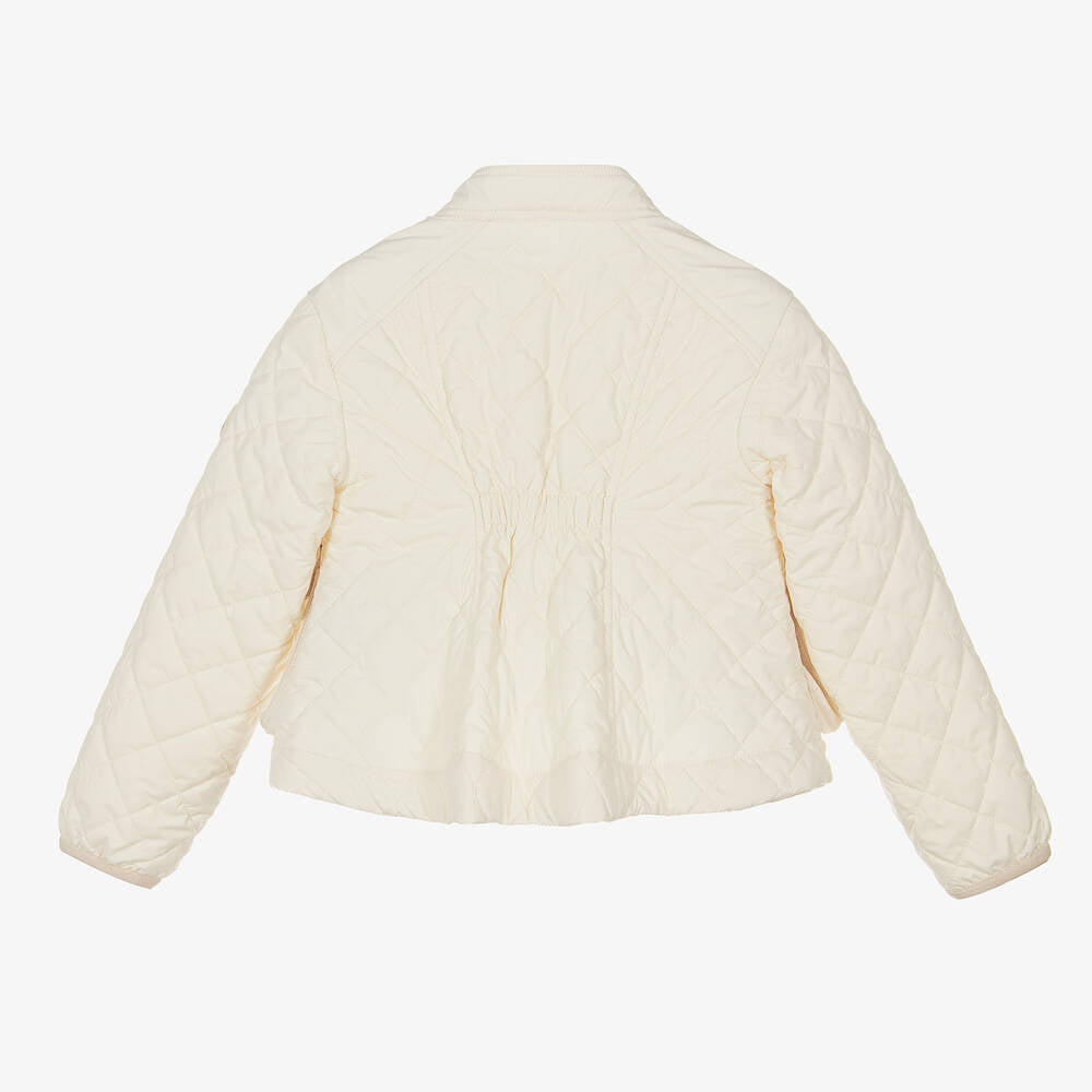 Girls Cream "KAMARIA" Padded Down Jacket