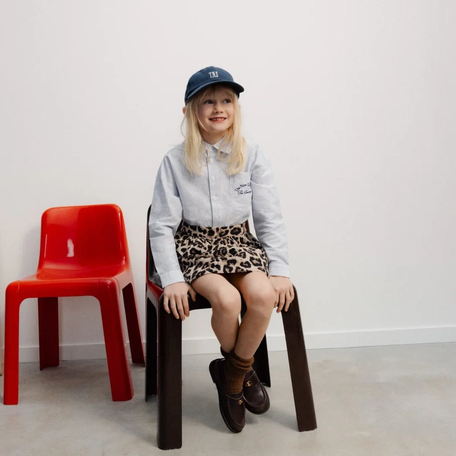 Girls Brown Leopard Skirt