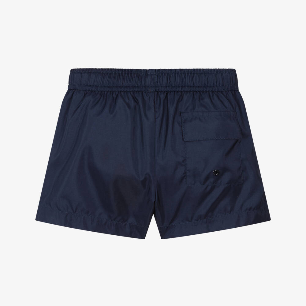 Boys Navy Logo Swim Shorts