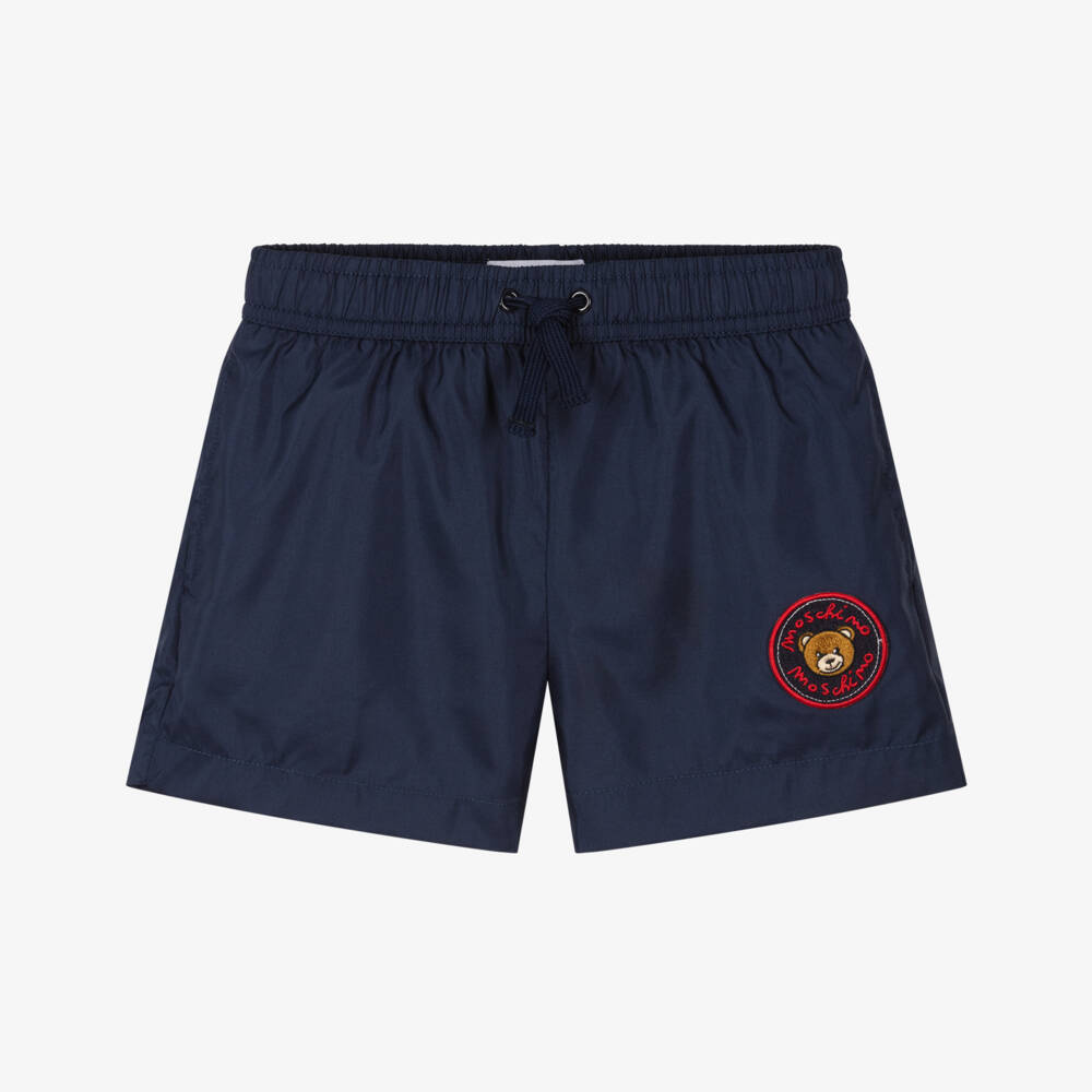 Boys Navy Logo Swim Shorts