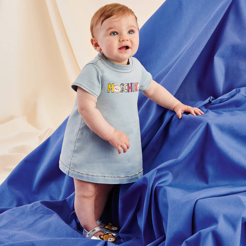 Baby Girls Light Blue Denim Dress