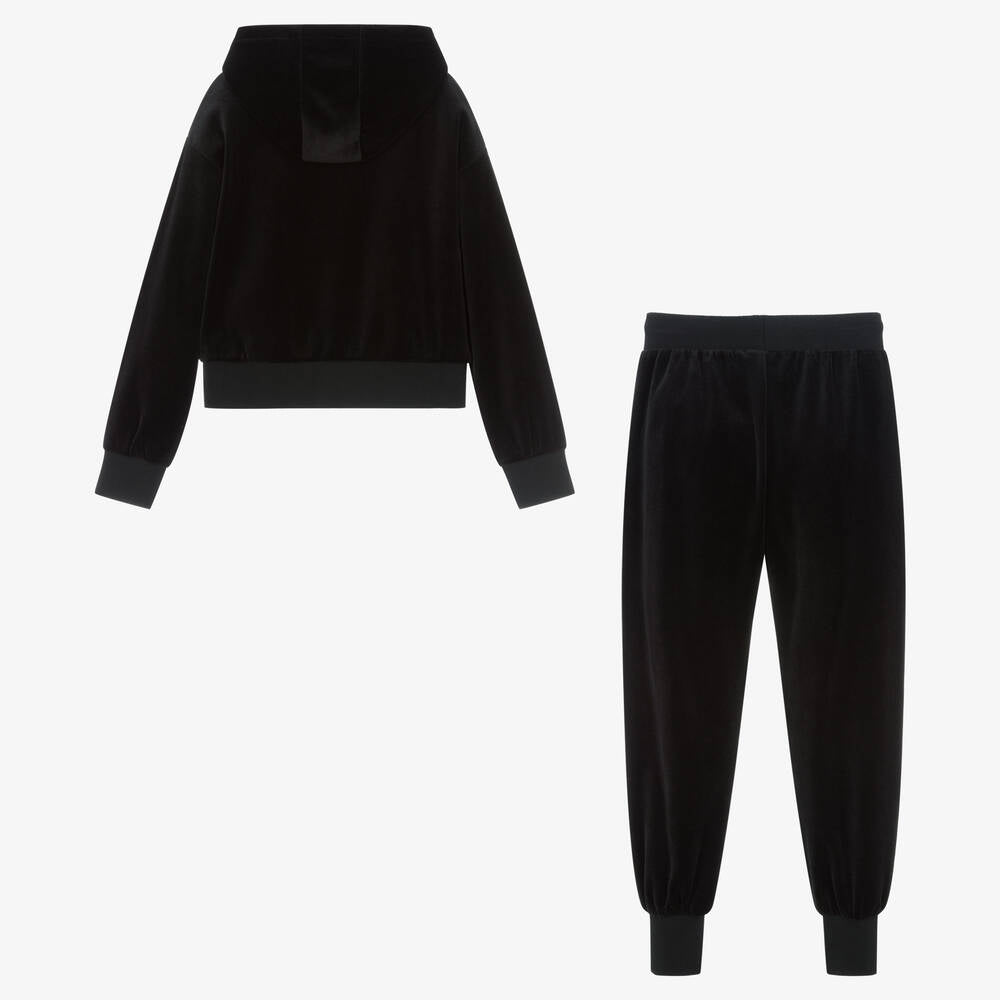 Girls Black Cotton Set