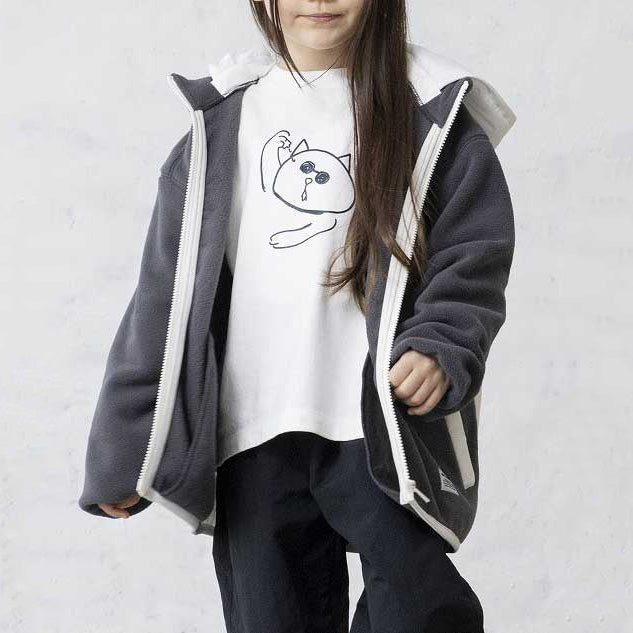Boys & Girls Dark Grey Fleece Jacket