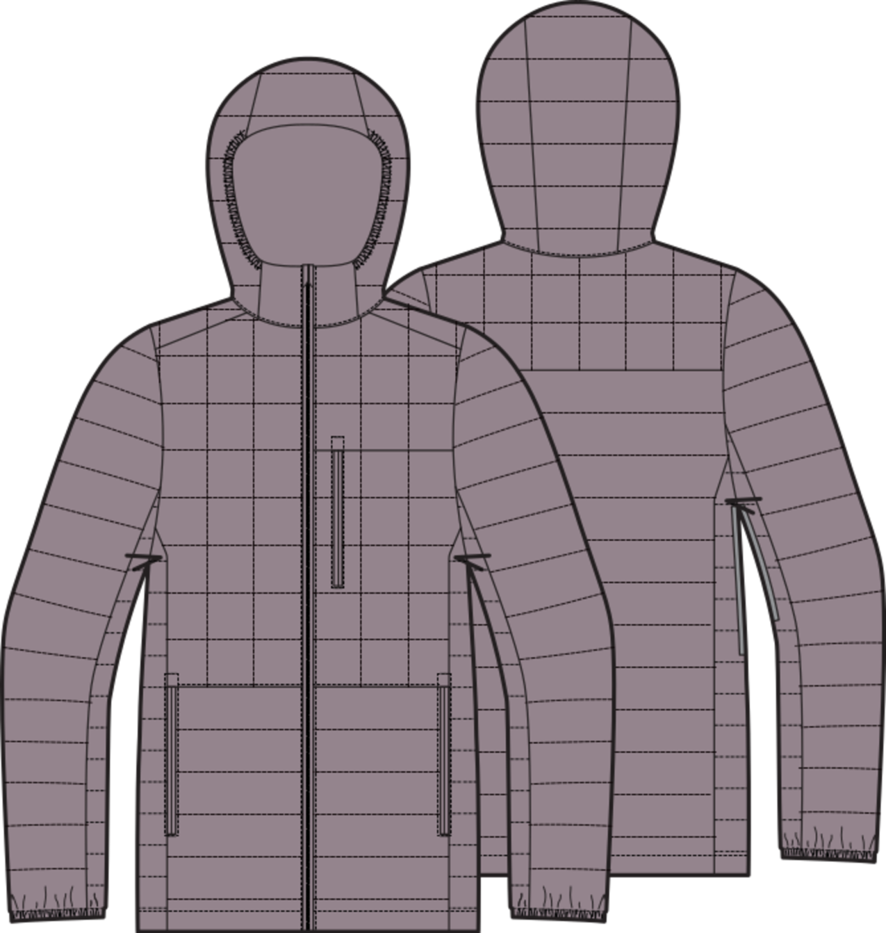 M Mid-Heat Down Insulator Hooded Jkt