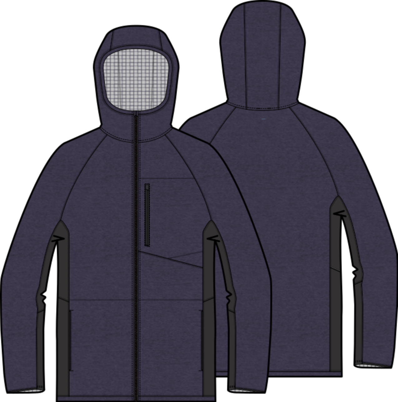M Stockrun Warmest Hooded FZ
