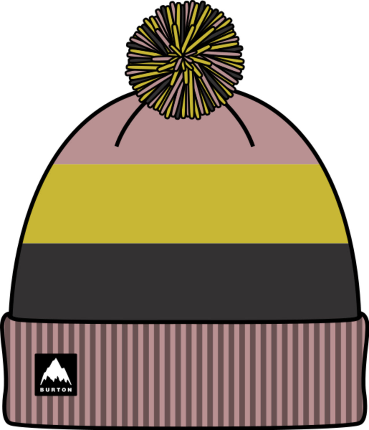 Kids' Fleece-Lined Pom Beanie