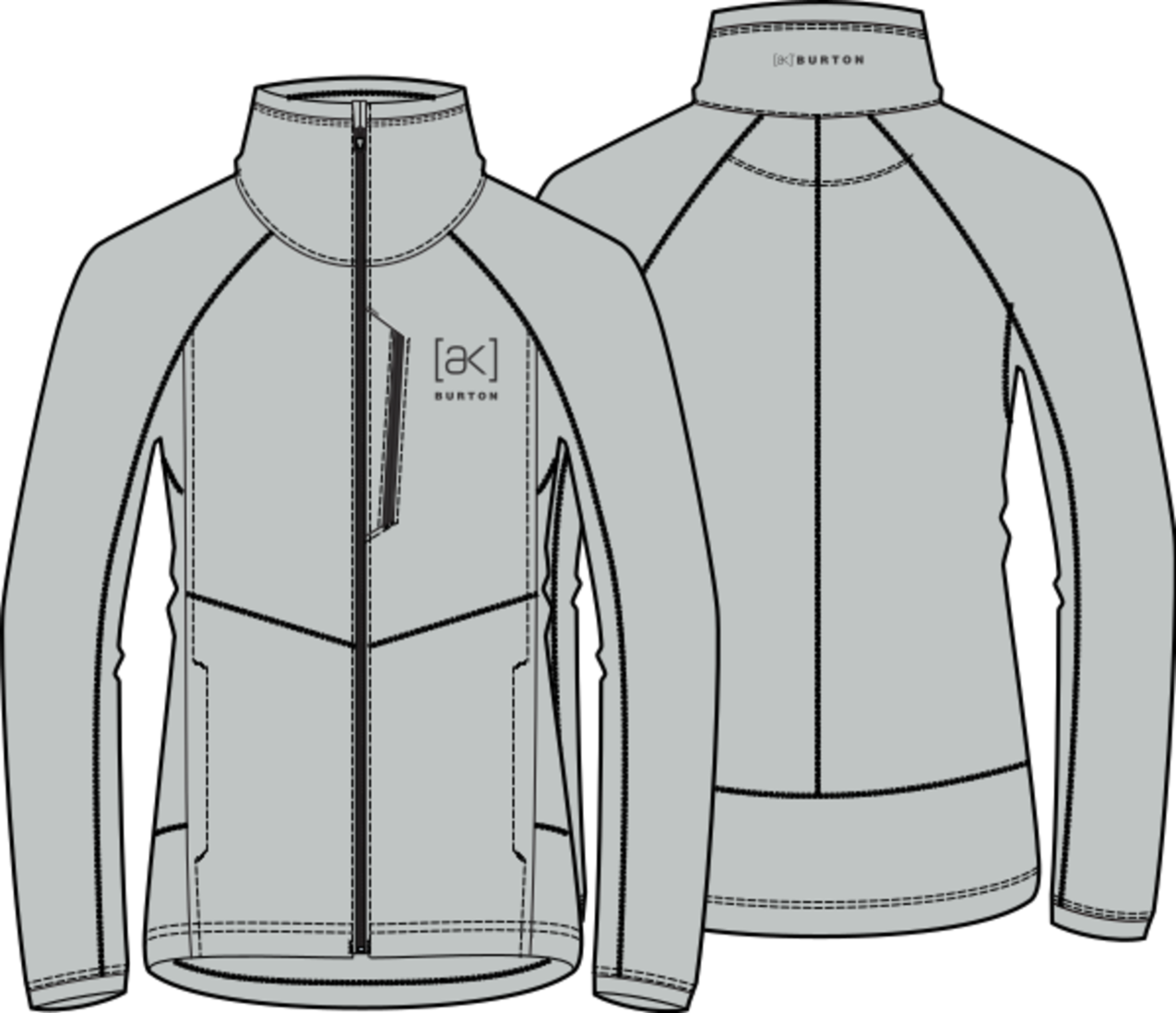Women's [ak] Helium Power Grid™ Full-Zip Fleece