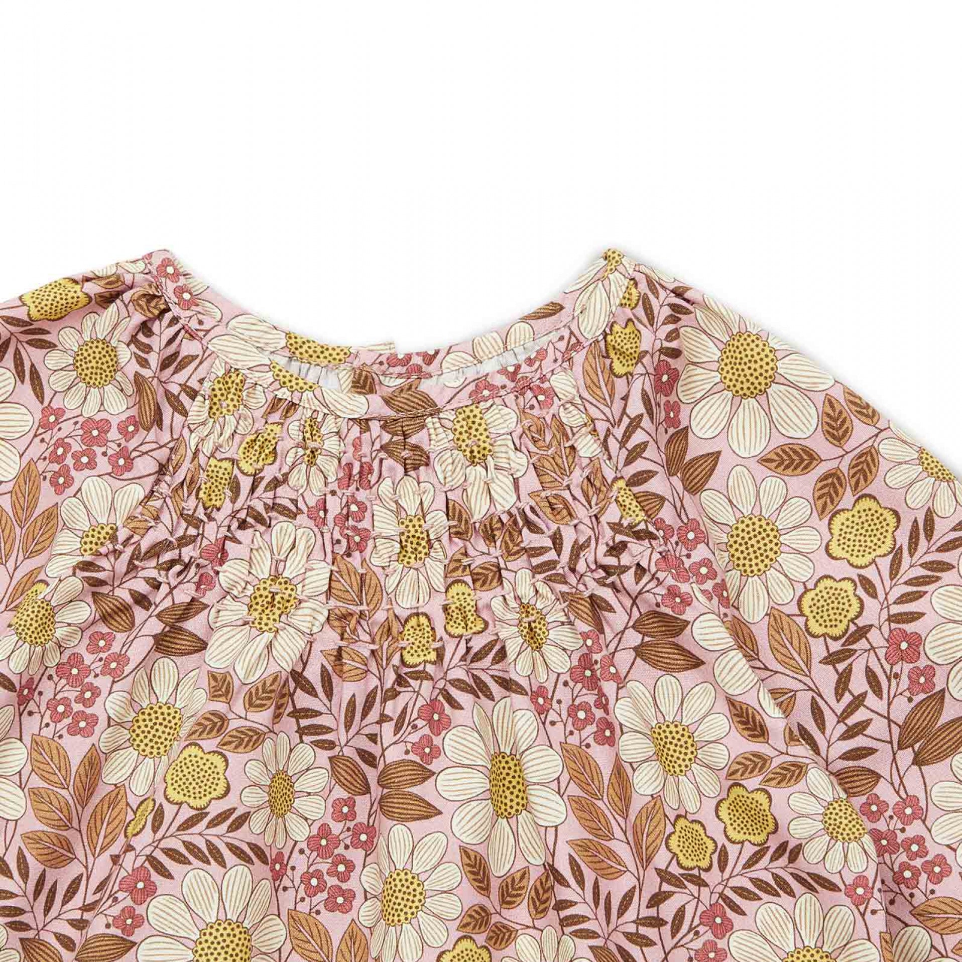 Baby Girls Pink Flower Cotton Top