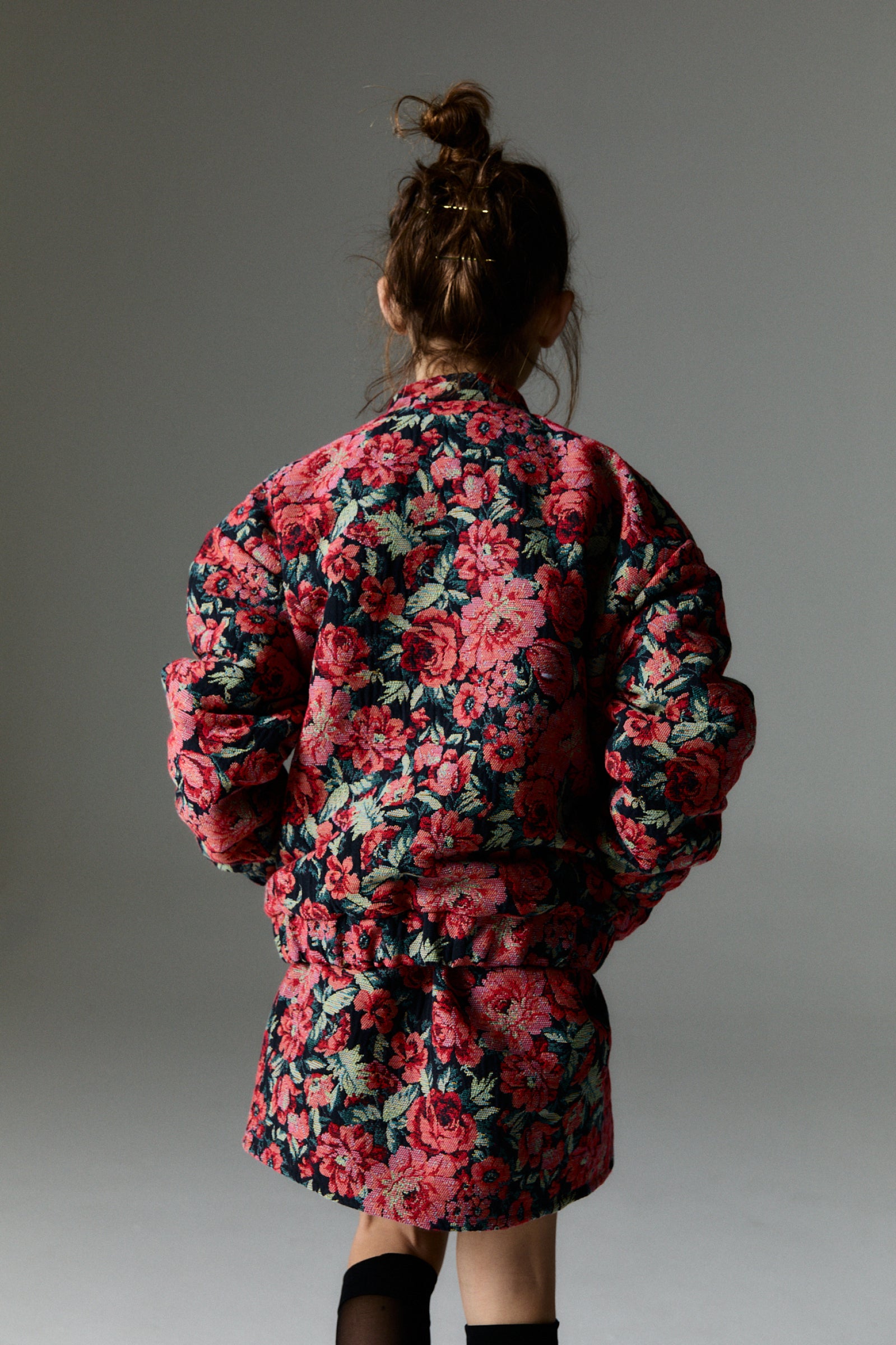 Girls Red Flower Skirt
