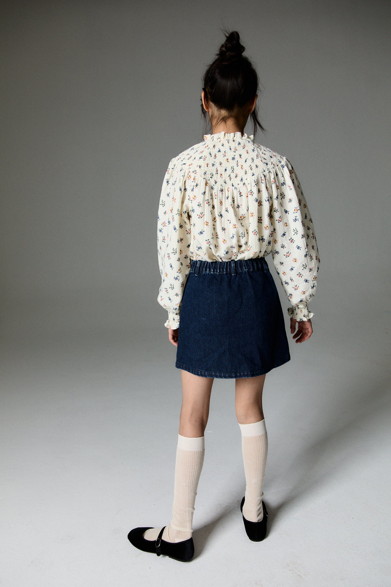 Girls Blue Denim Skirt