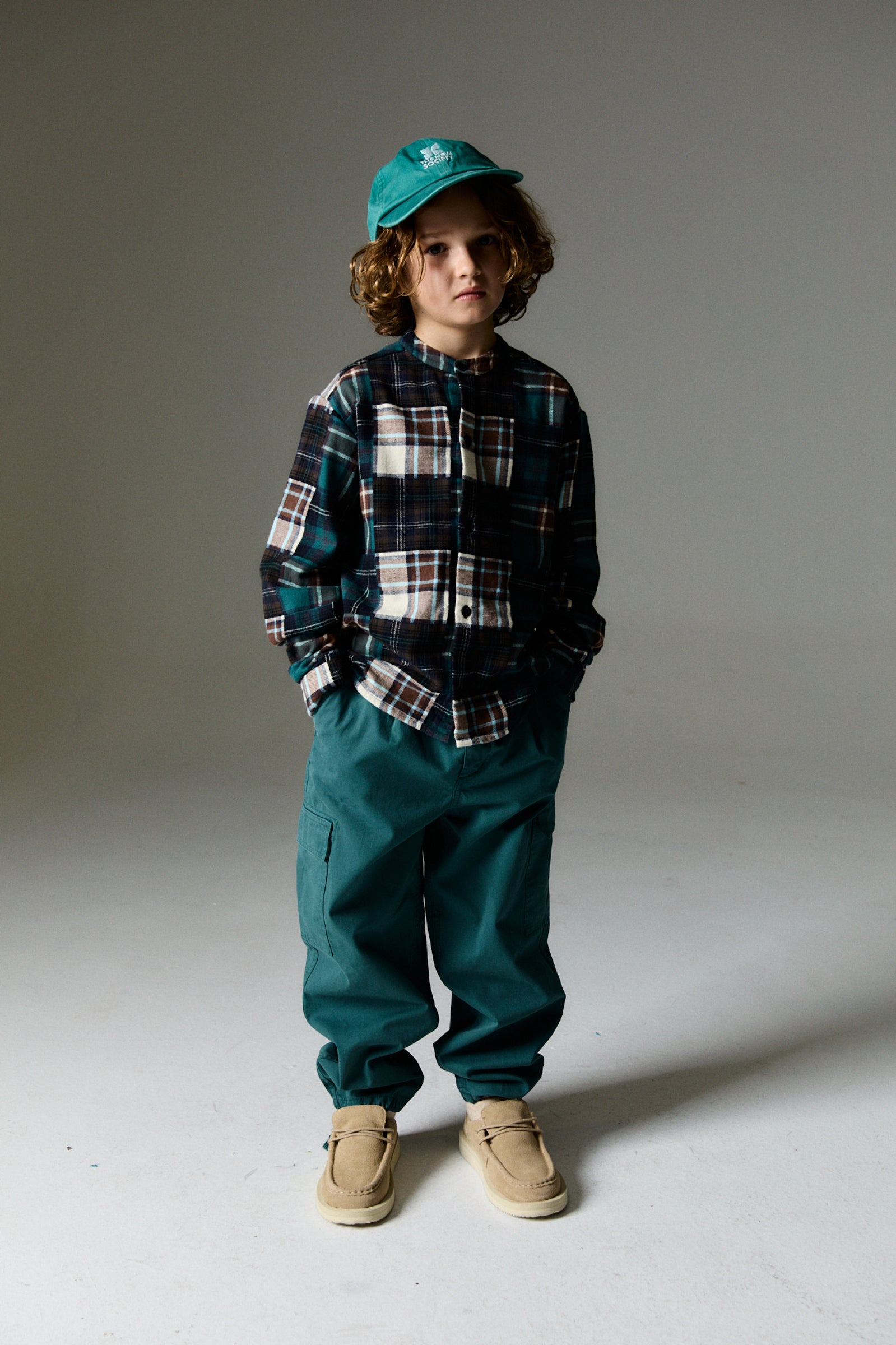 Boys Multicolor Check Cotton Shirt