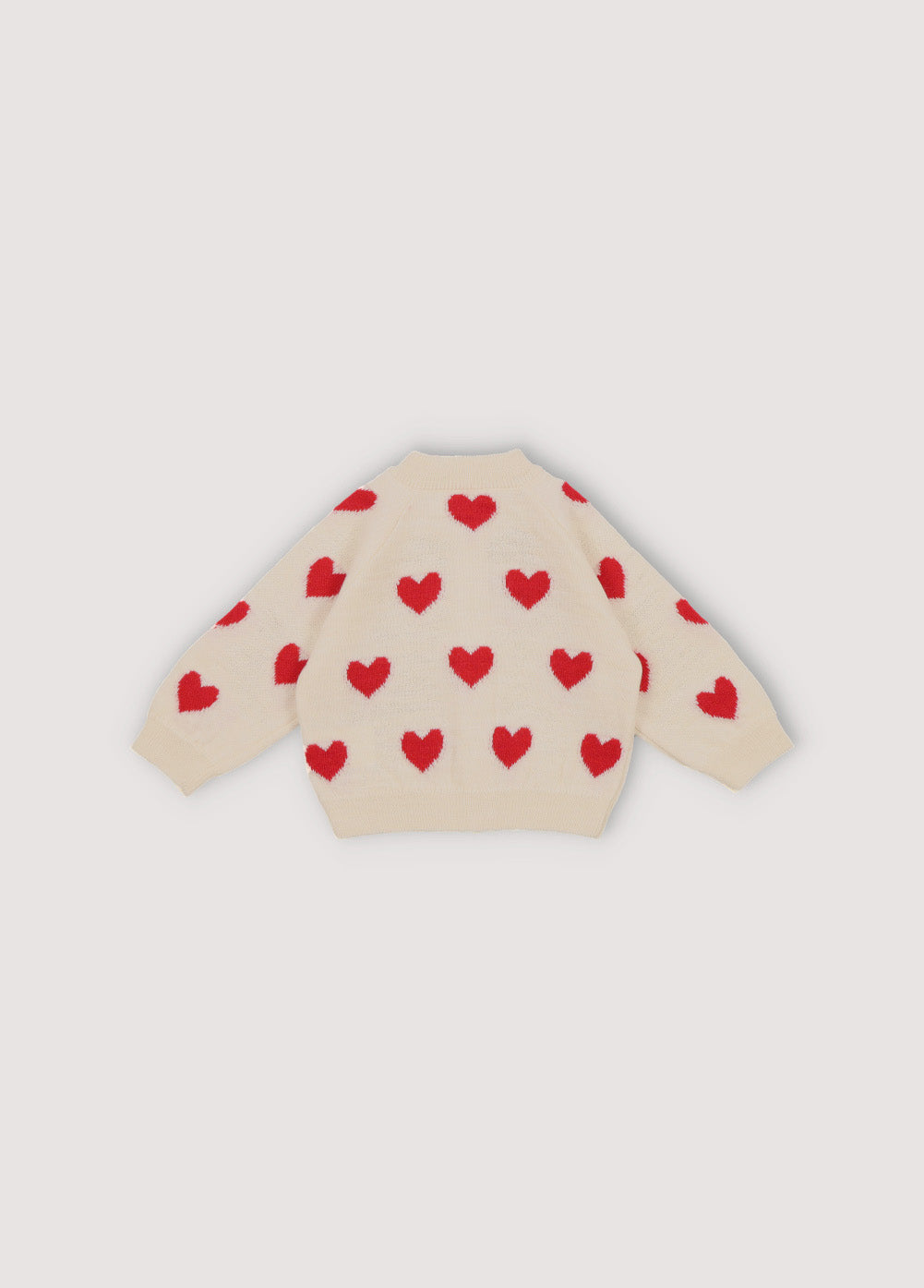 Baby Girls Cream Heart Wool Set