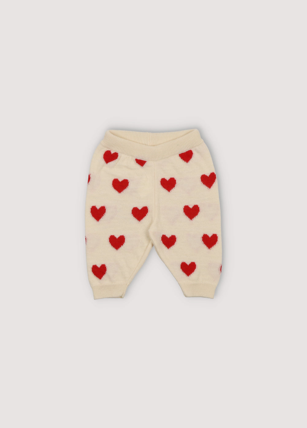 Baby Girls Cream Heart Wool Set