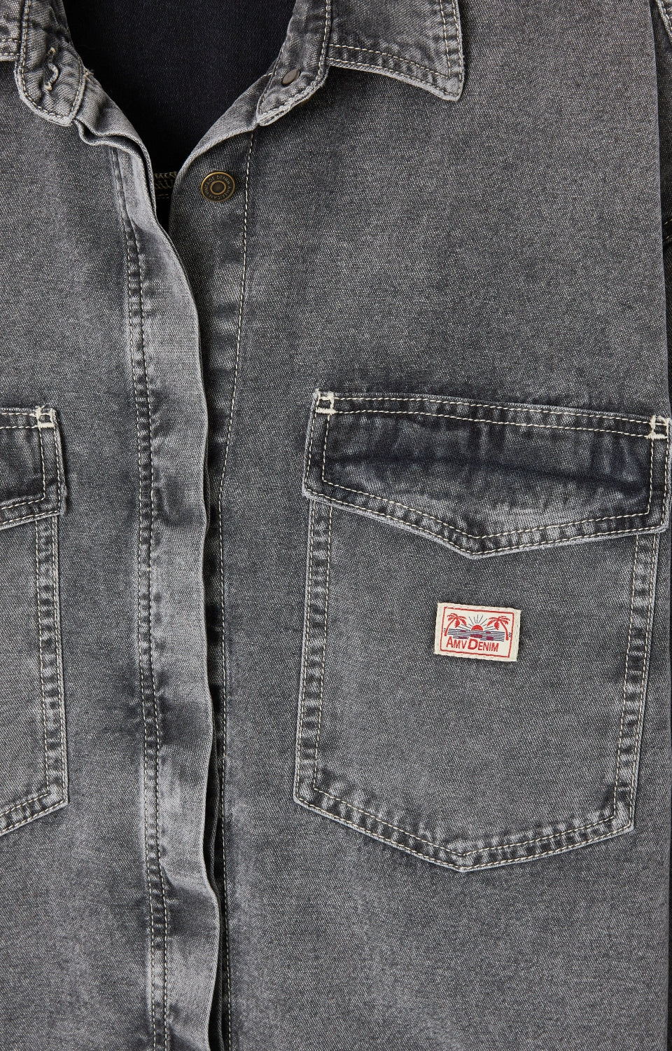 Women Grey Denim Shirt