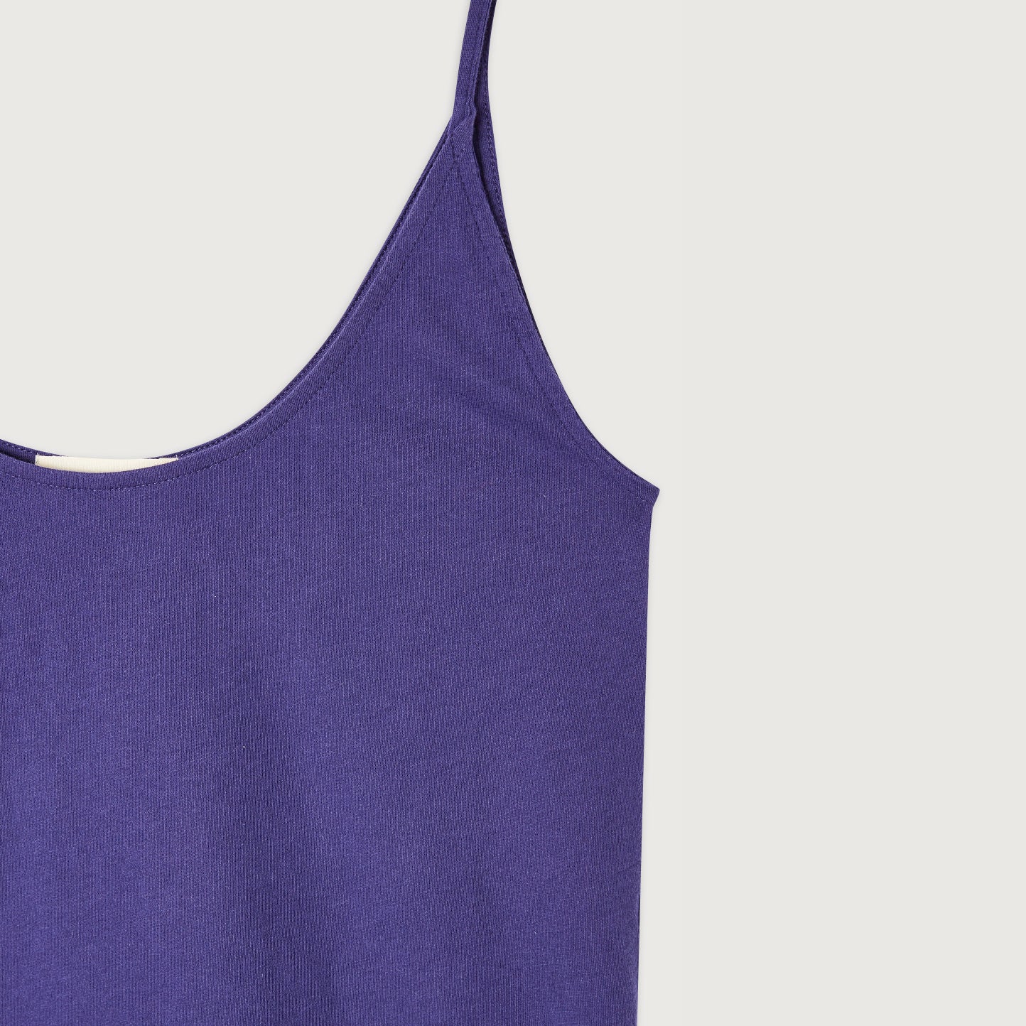 Women Purple Cotton Strap Vest