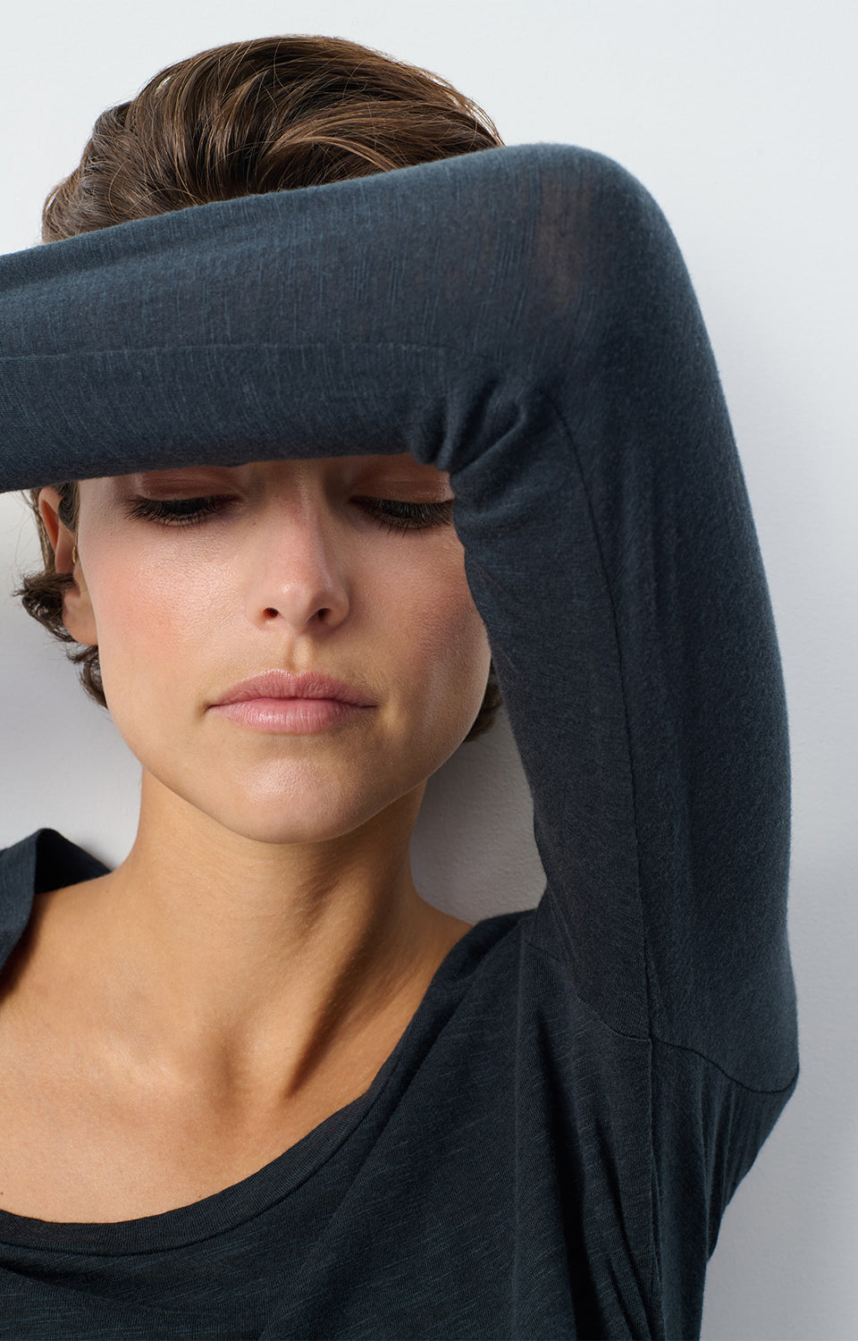 T-SHIRT DROIT ML COL U