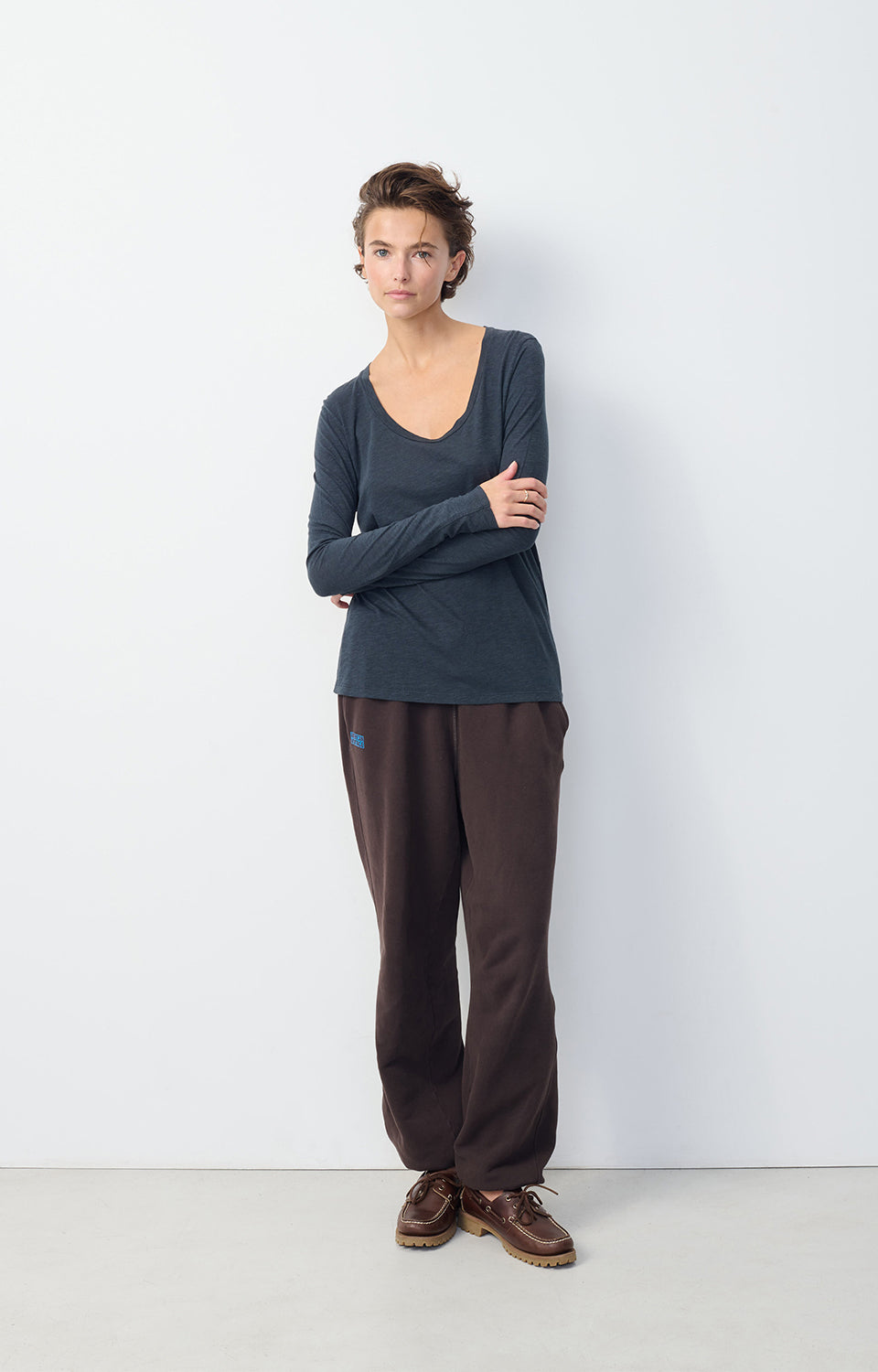 T-SHIRT DROIT ML COL U