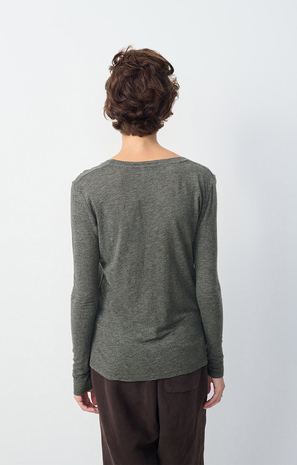 T-SHIRT DROIT ML COL U