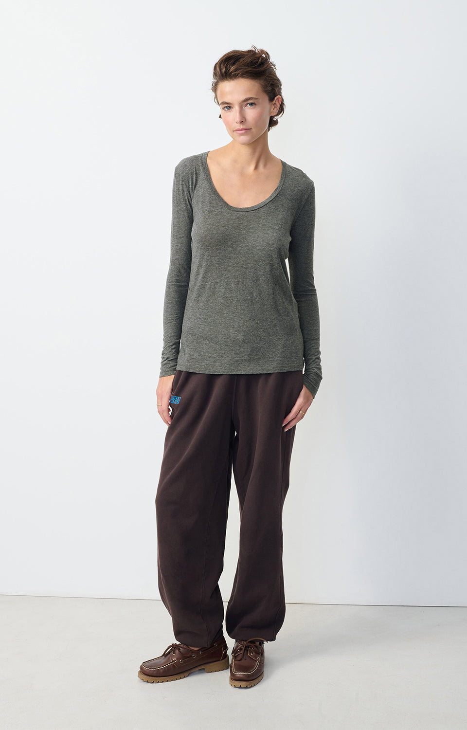 T-SHIRT DROIT ML COL U