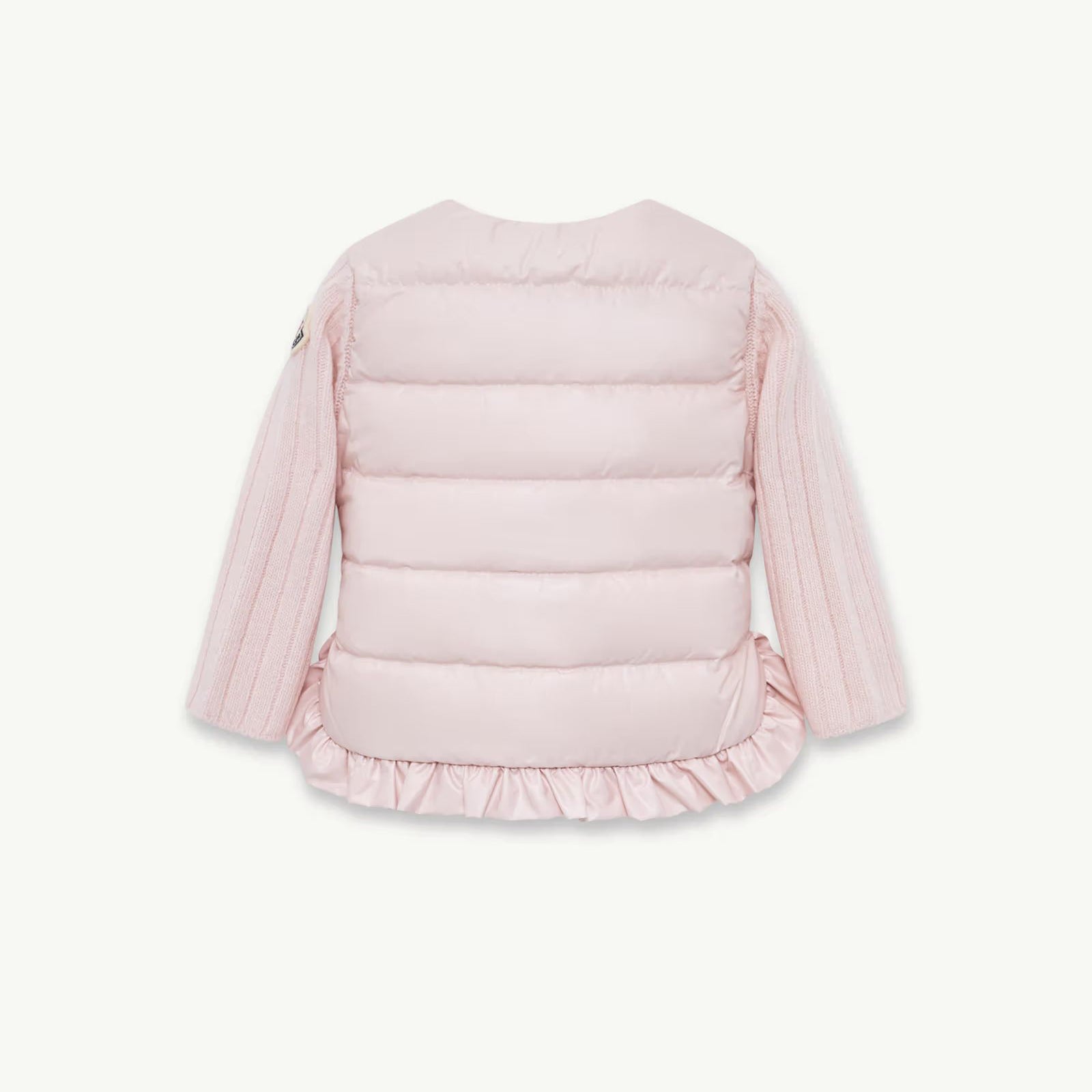 Baby Girls Light Pink Padded Down Zip-Up Top