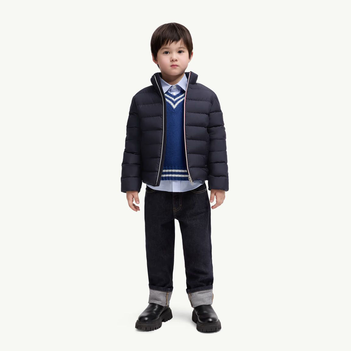 Boys Navy"SERAPIO"Padded Down Jacket