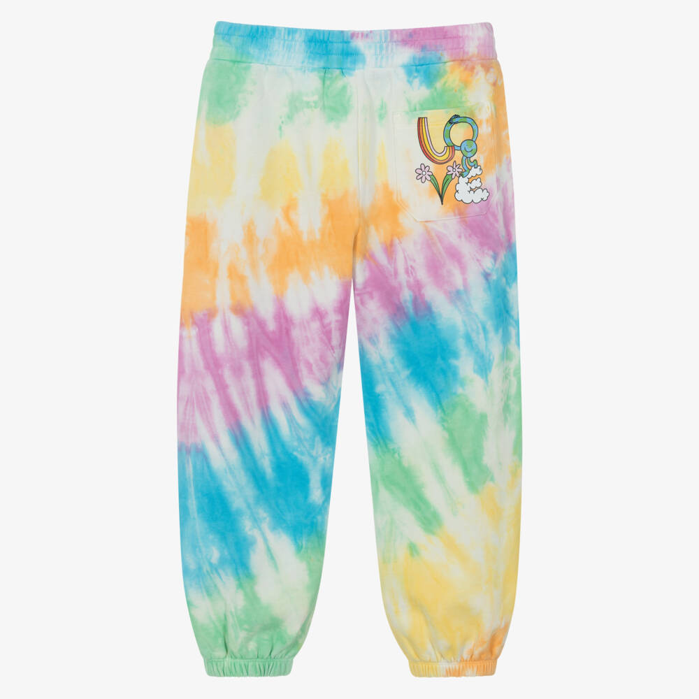 Girls Multicolor Tie-Dye Cotton Trousers