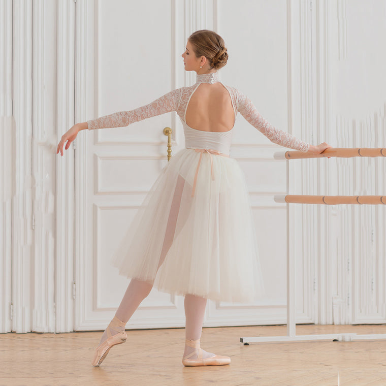 Women White Ballet Skirt(75cm)