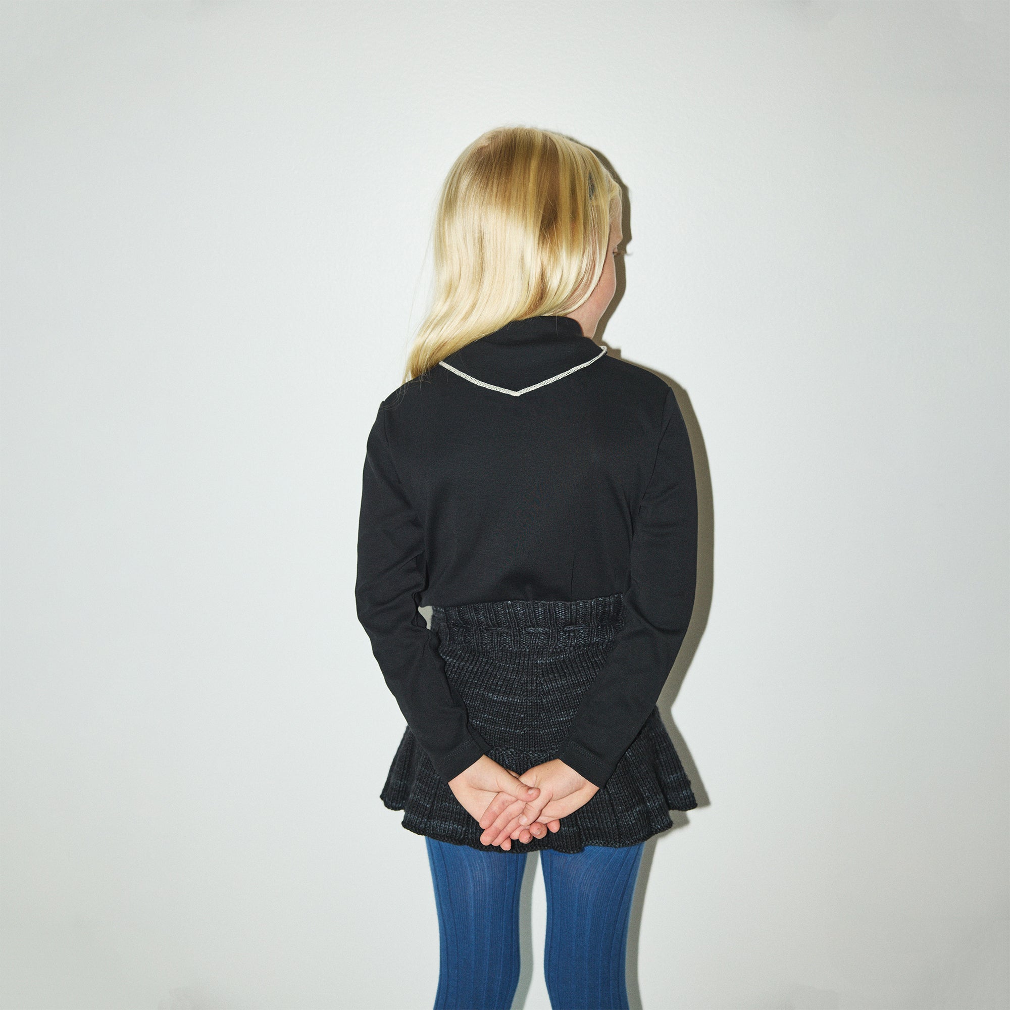 Boys & Girls Black Bow Cotton Top