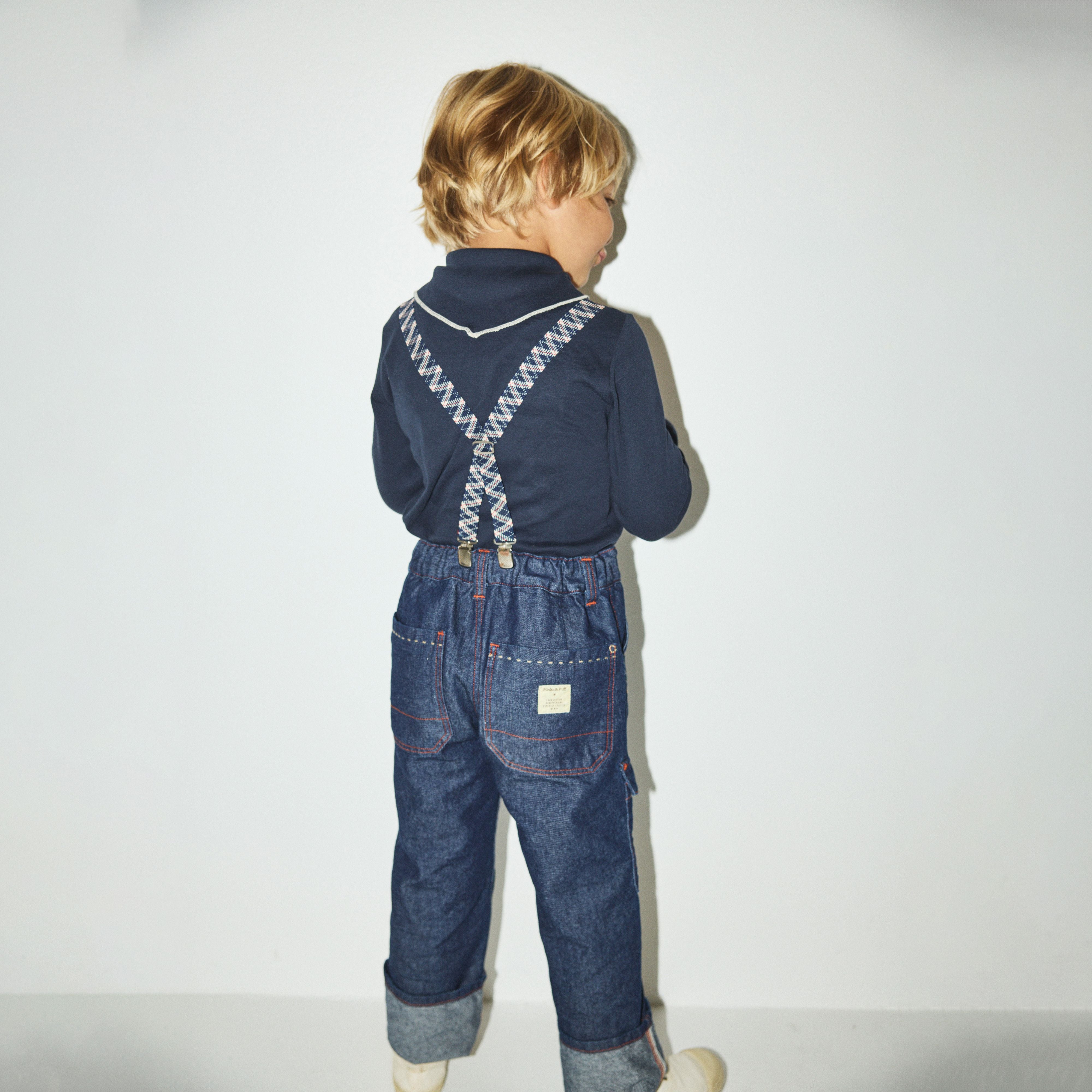 Boys & Girls Navy Bow Cotton Top
