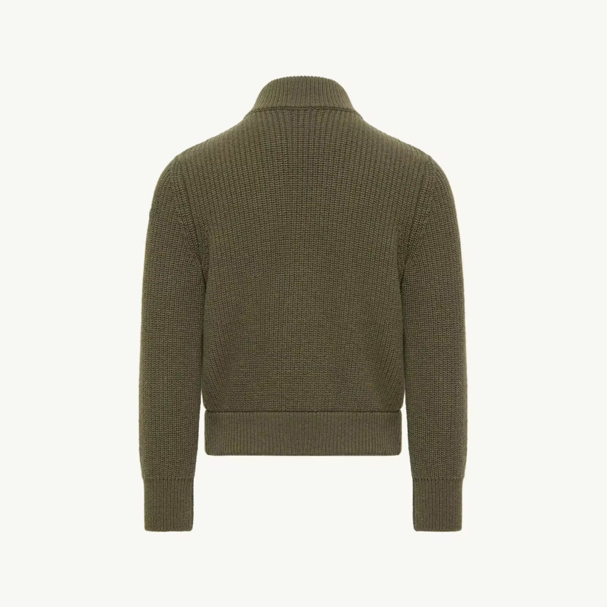 Boys Green Padded Down Zip-Up Cardigan