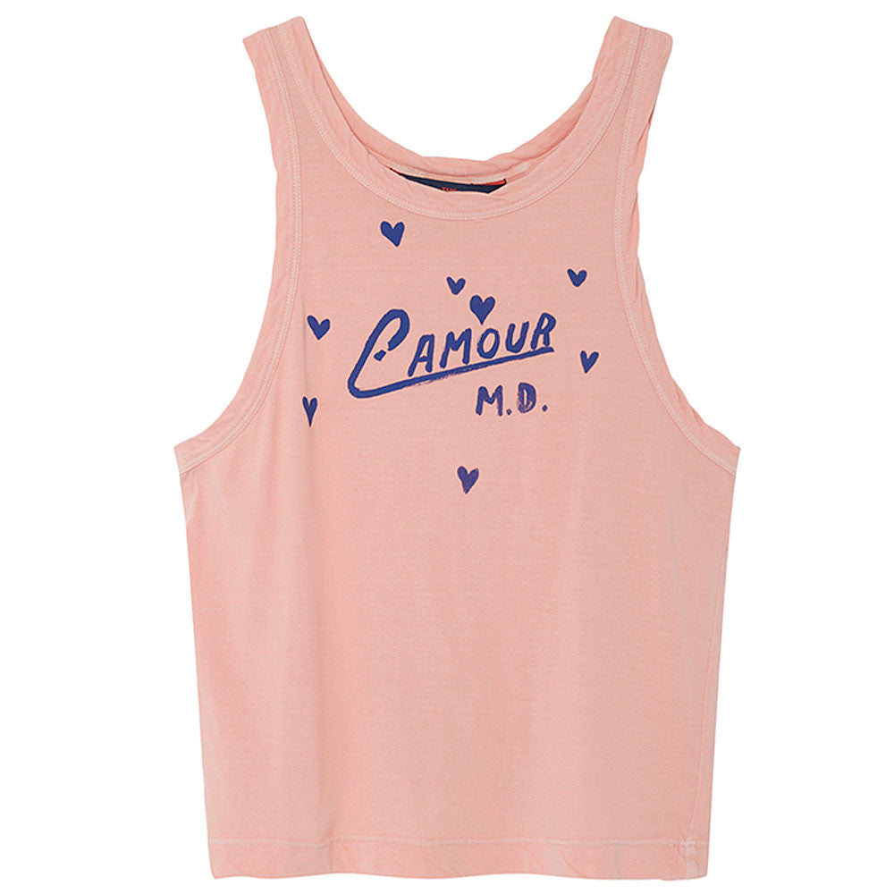 Girls Pink L'amour Vest - CÉMAROSE | Children's Fashion Store - 1