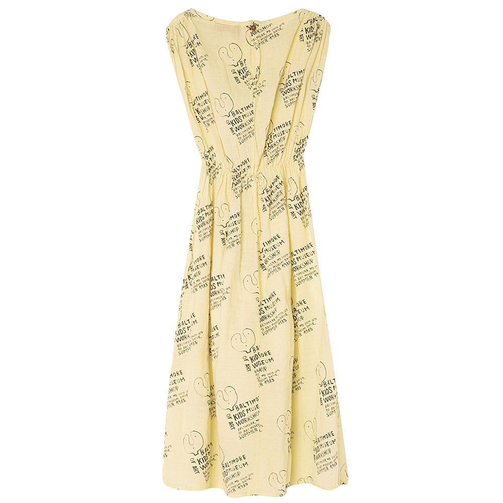 Girls Yellow Cotton Dress - CÉMAROSE | Children's Fashion Store - 2