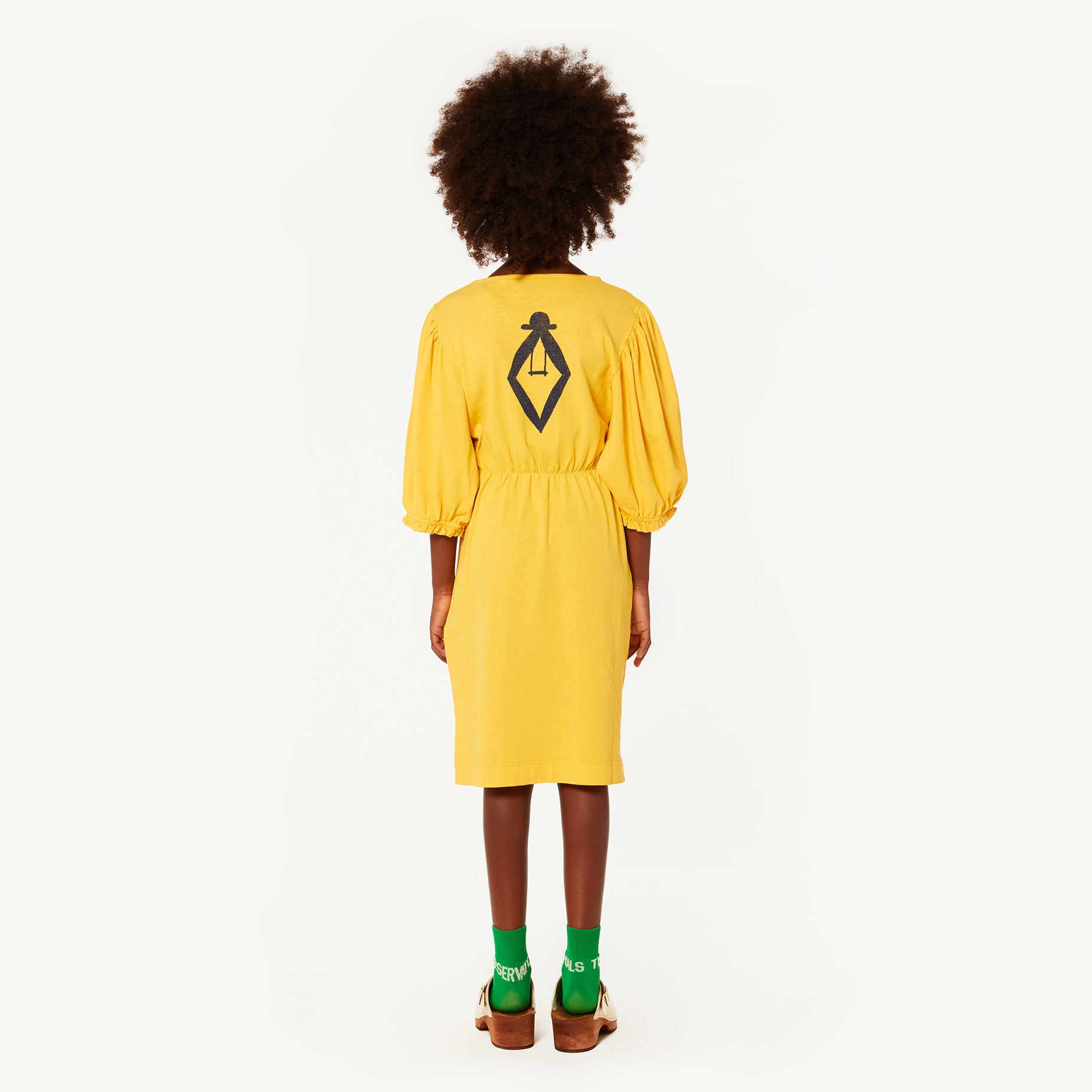 Girls Yellow Cotton Dress