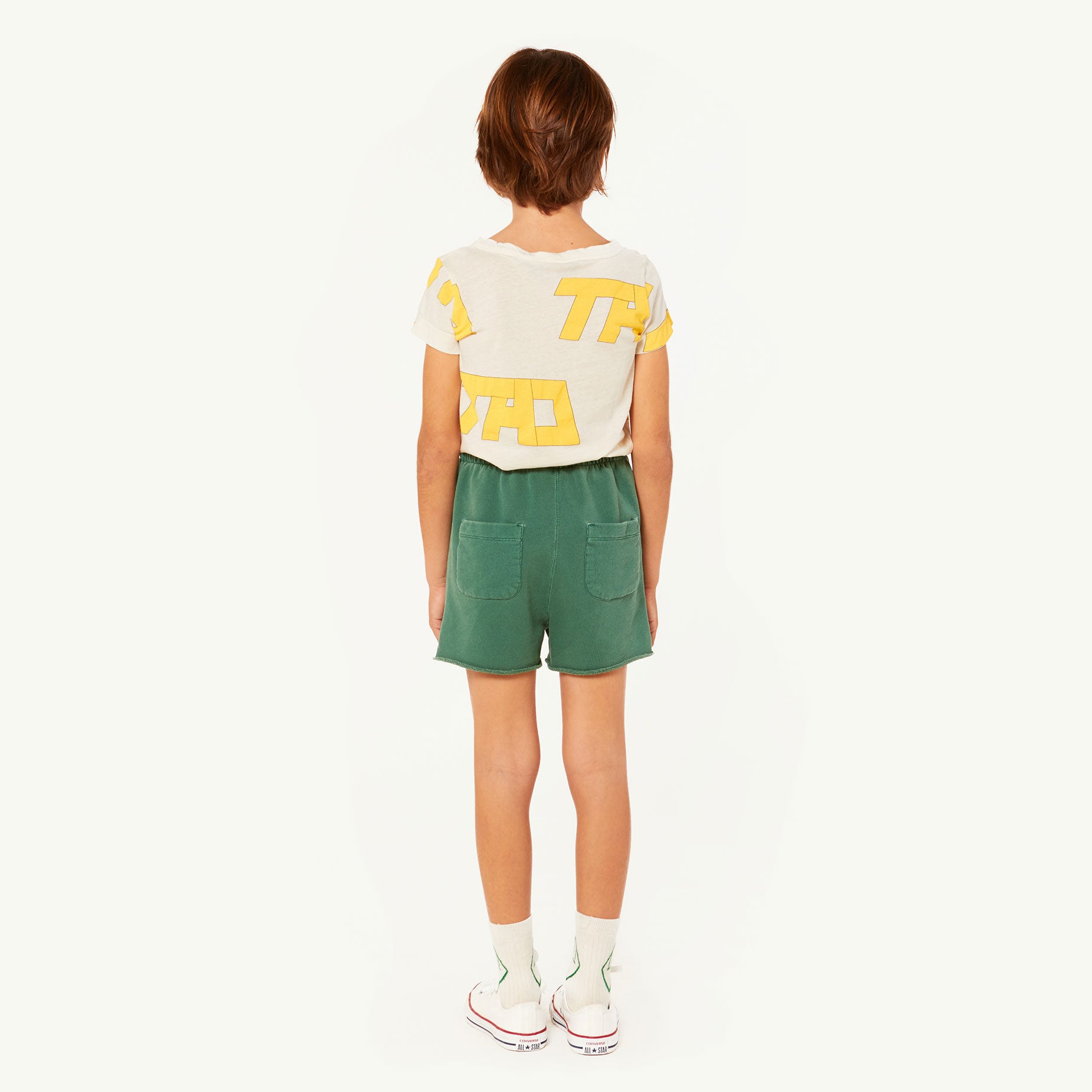 Girls White Cotton T-shirt