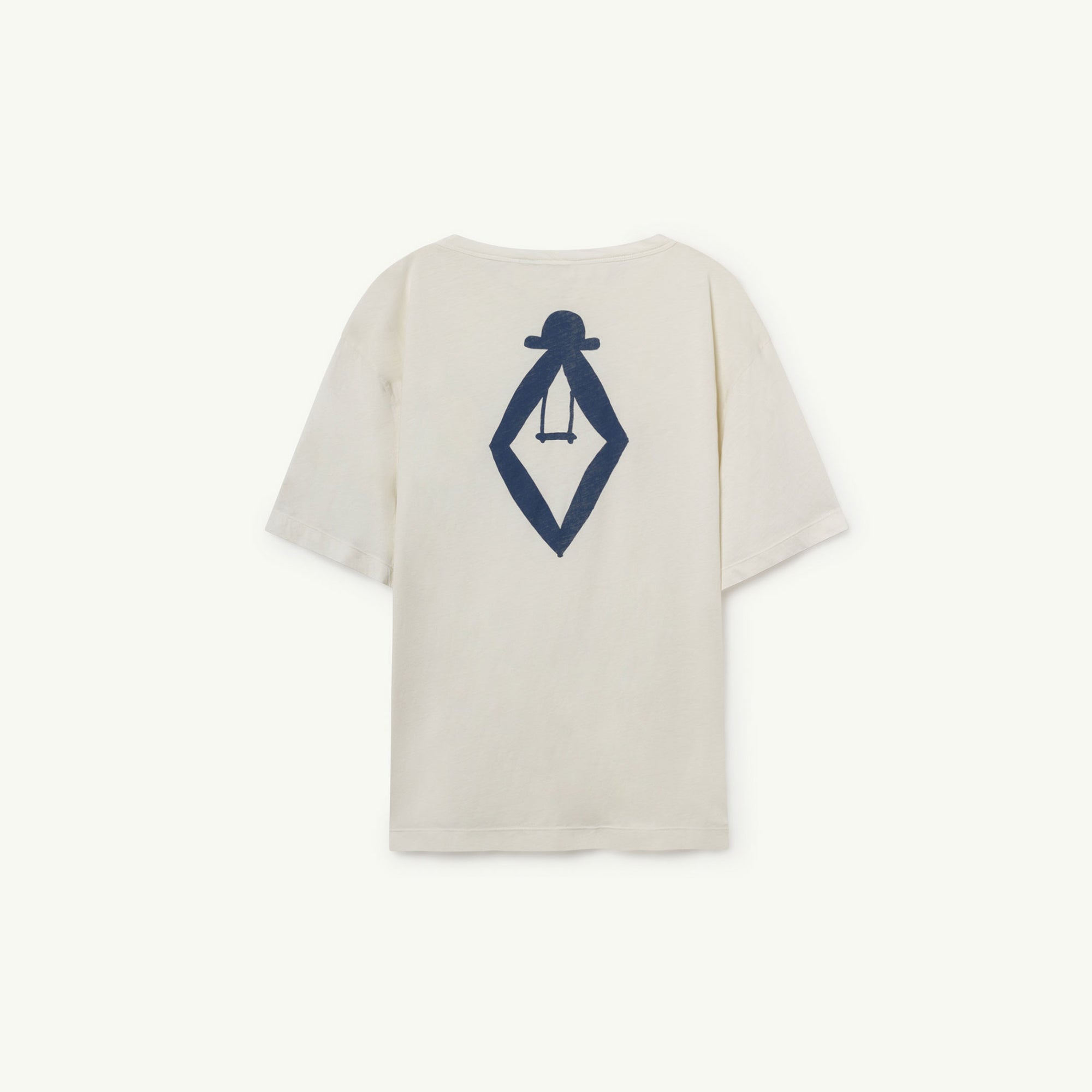 Girls White Cotton T-shirt