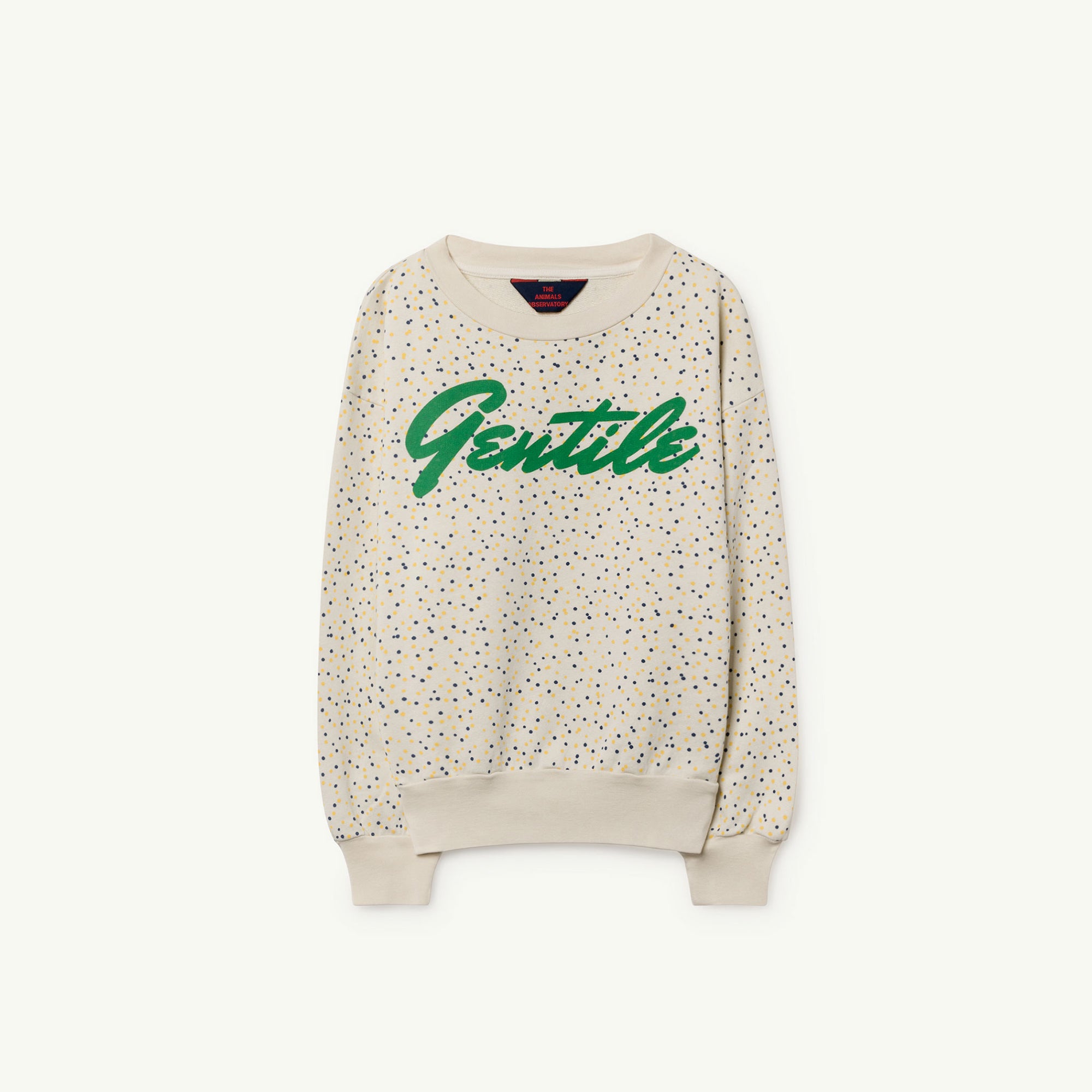Girls White Dots Cotton Sweatshirt