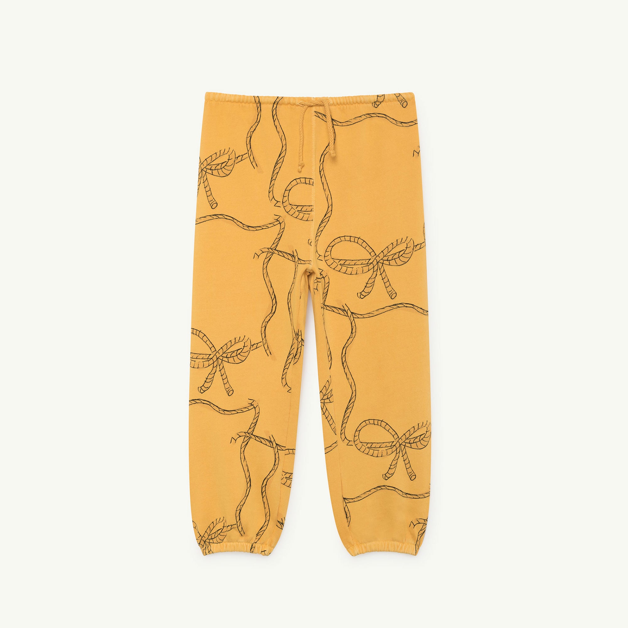 Girls Yellow Ropes Cotton Trousers