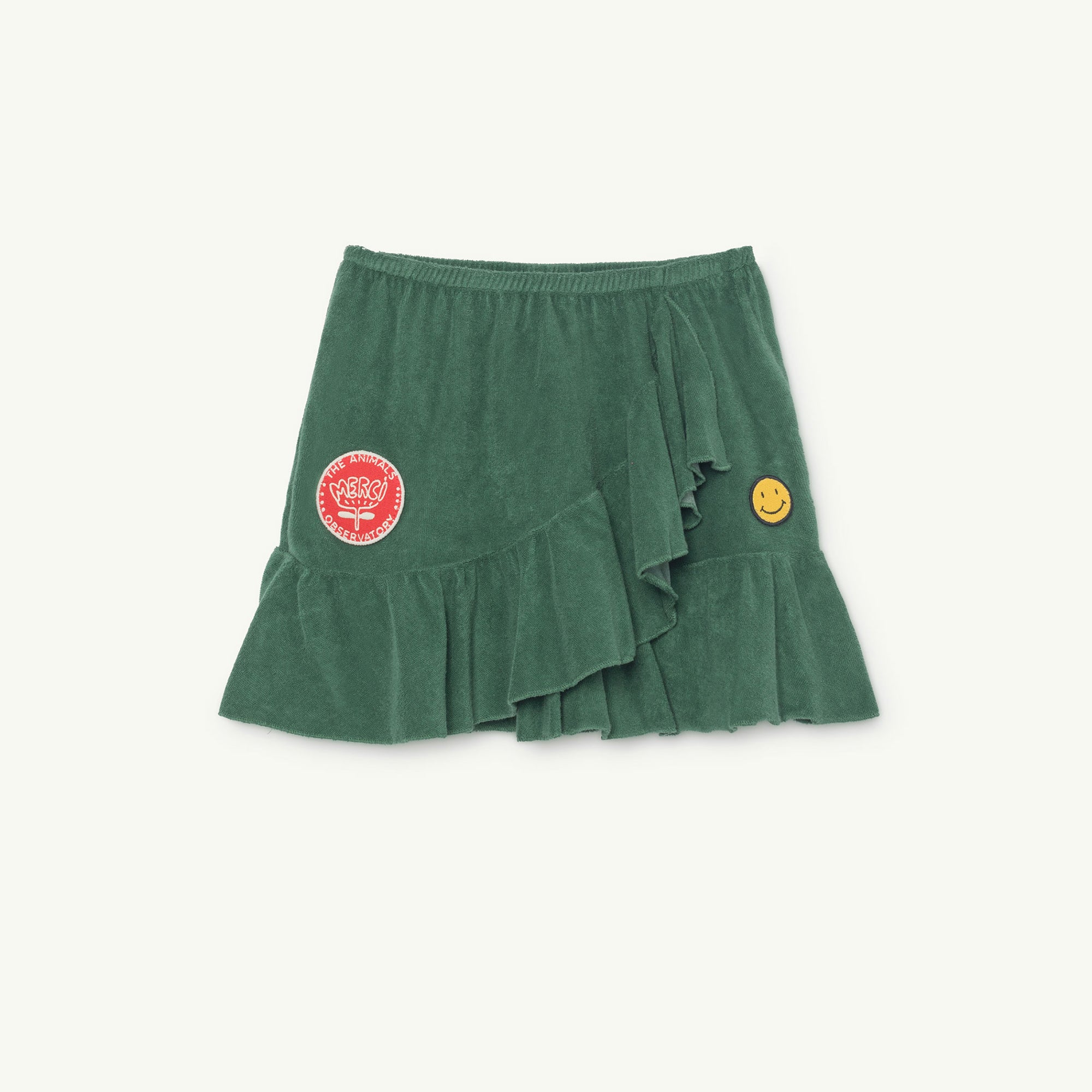 Girls Green Cotton Skirt
