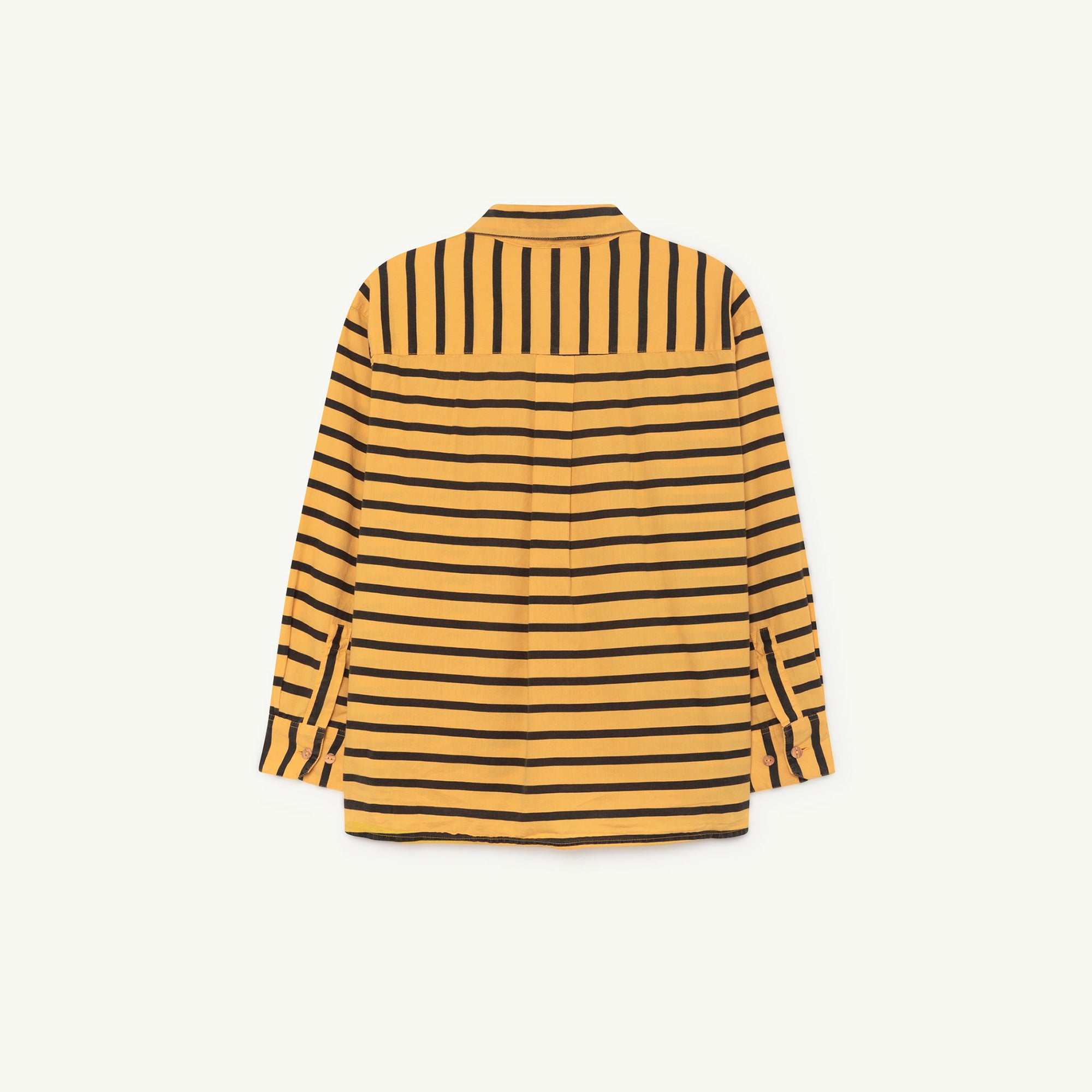 Girls & Boys Yellow Stripes Cotton Shirt