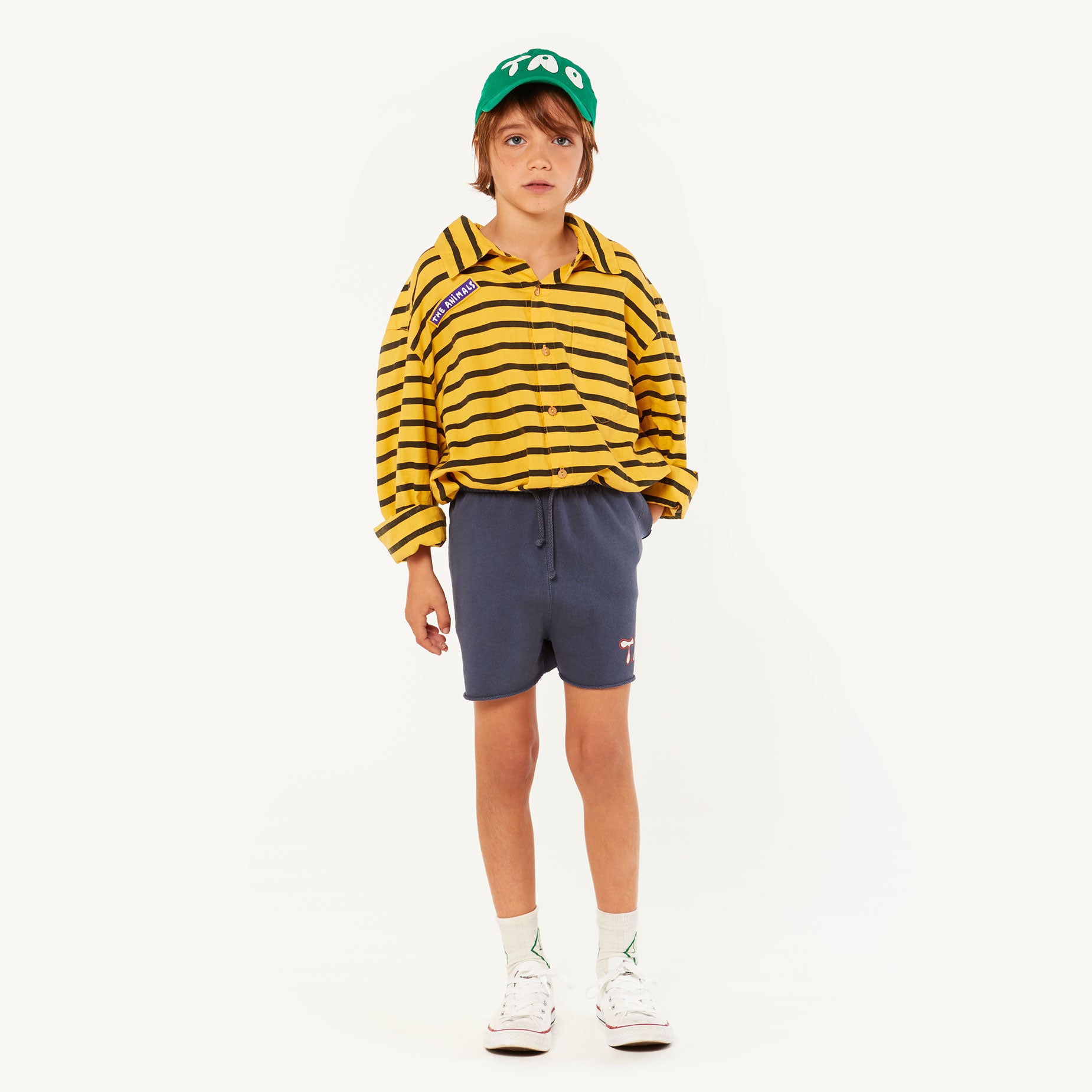 Girls & Boys Yellow Stripes Cotton Shirt