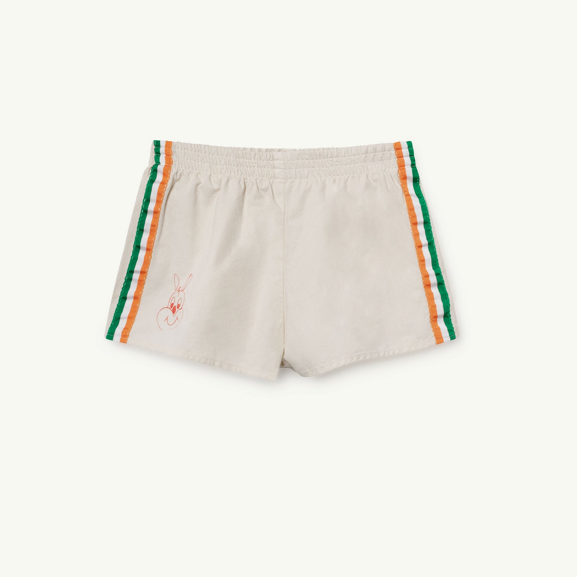 Girls & Boys White Rabbit Cotton Shorts