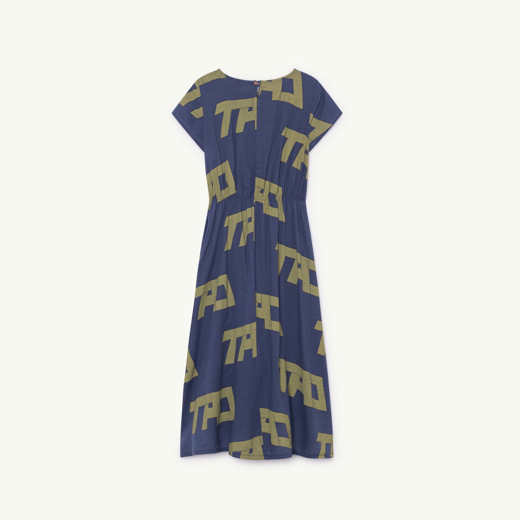 Girls Blue Logo Cotton Dress