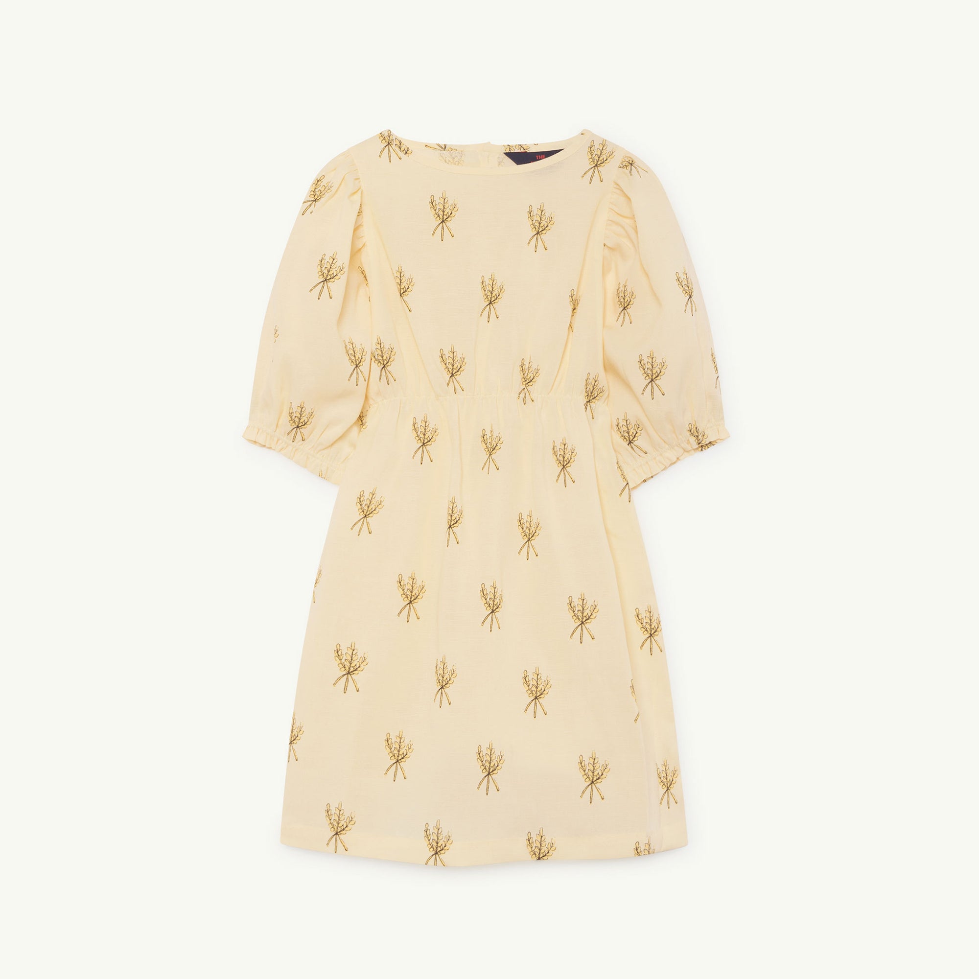 Girls Yellow Wheat Spikes Dress