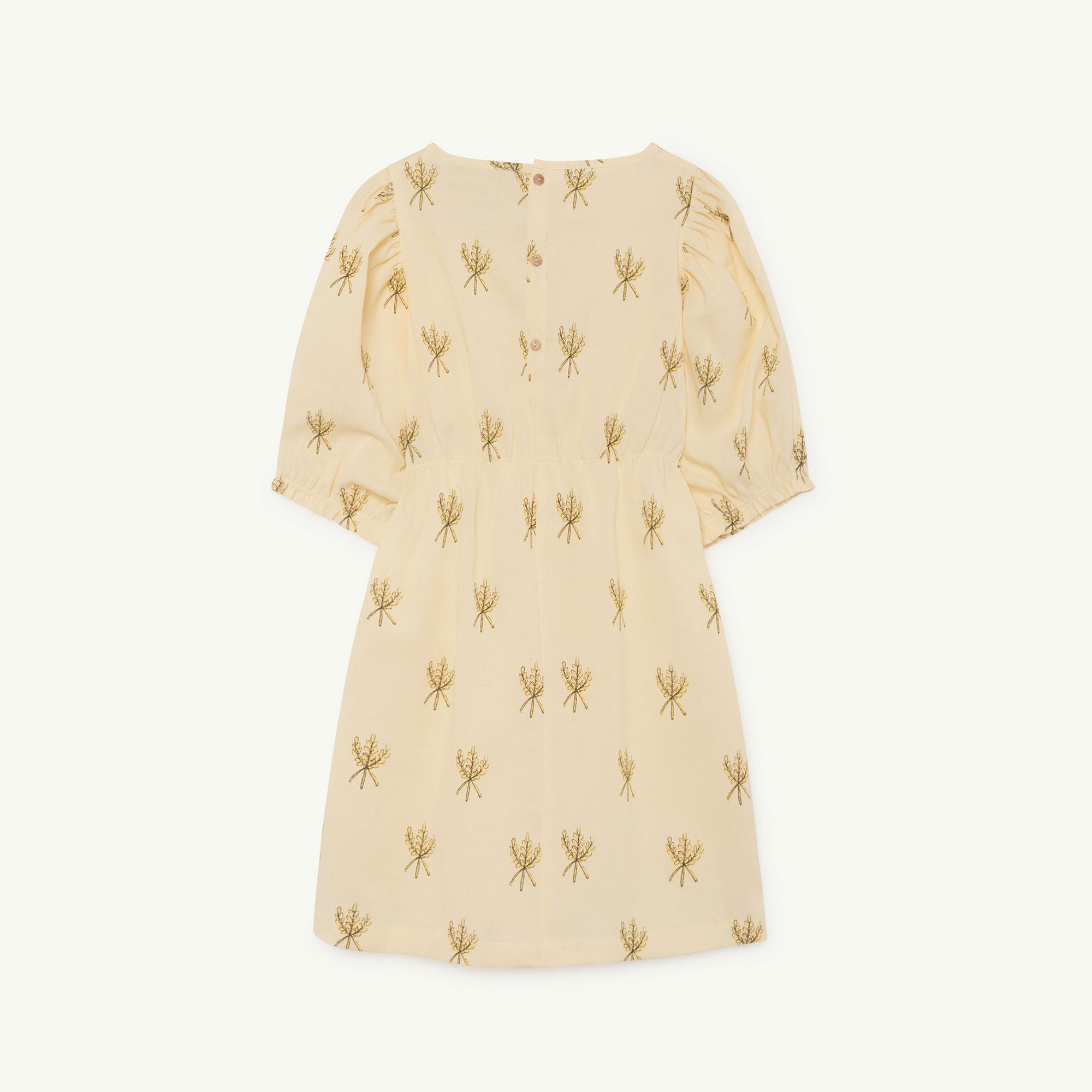 Girls Yellow Wheat Spikes Dress
