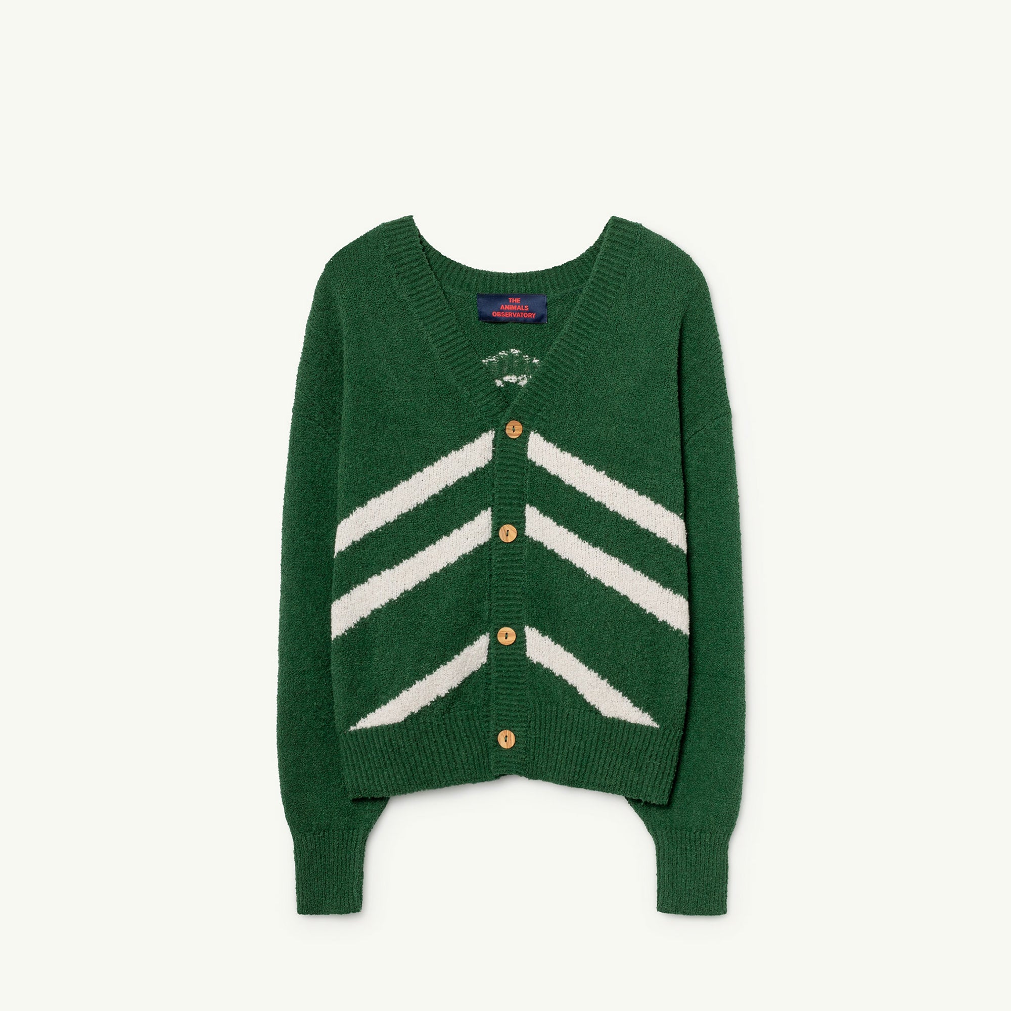 Girls & Boys Electric Green Cotton Cardigan