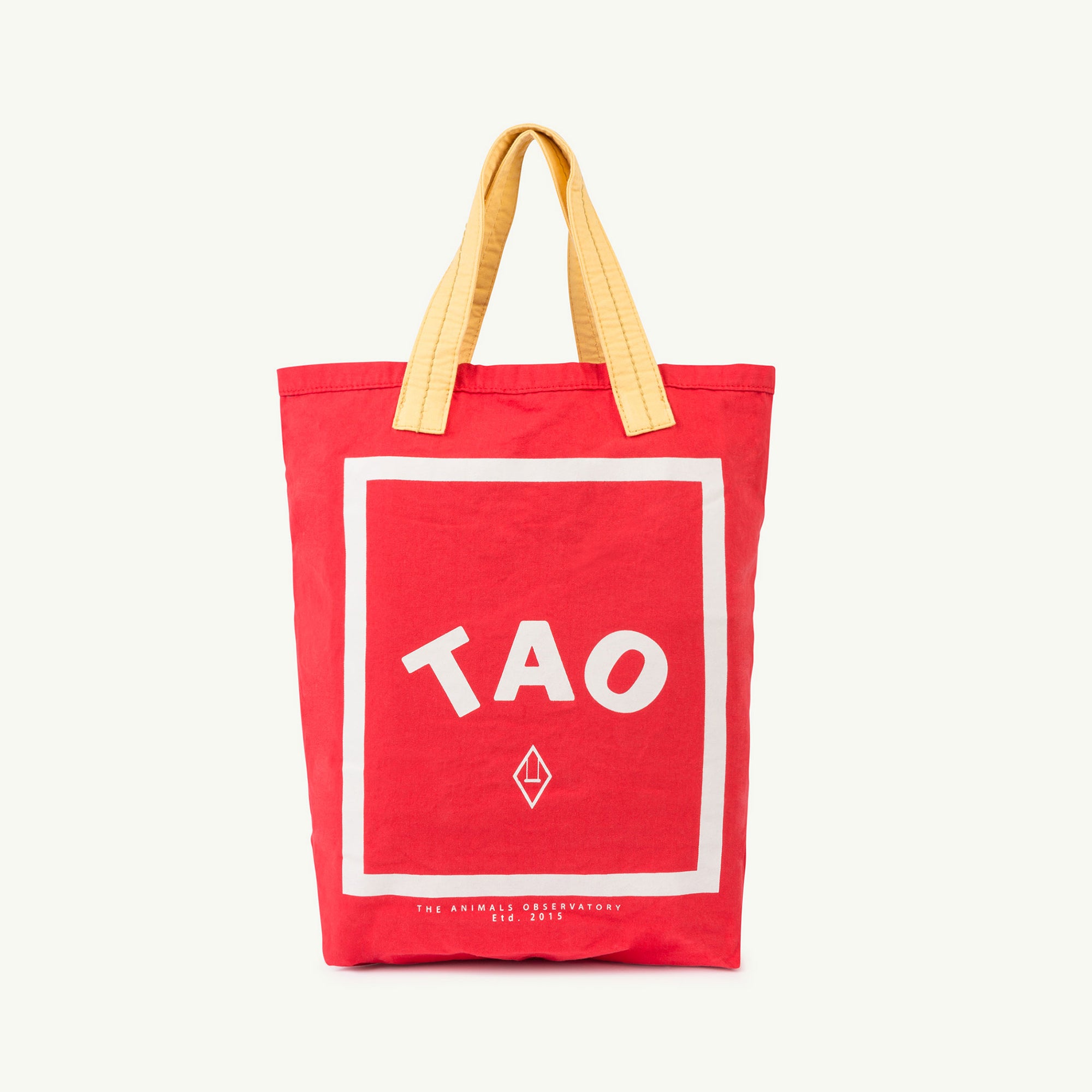 Girls Red Logo Cotton Hand Bag