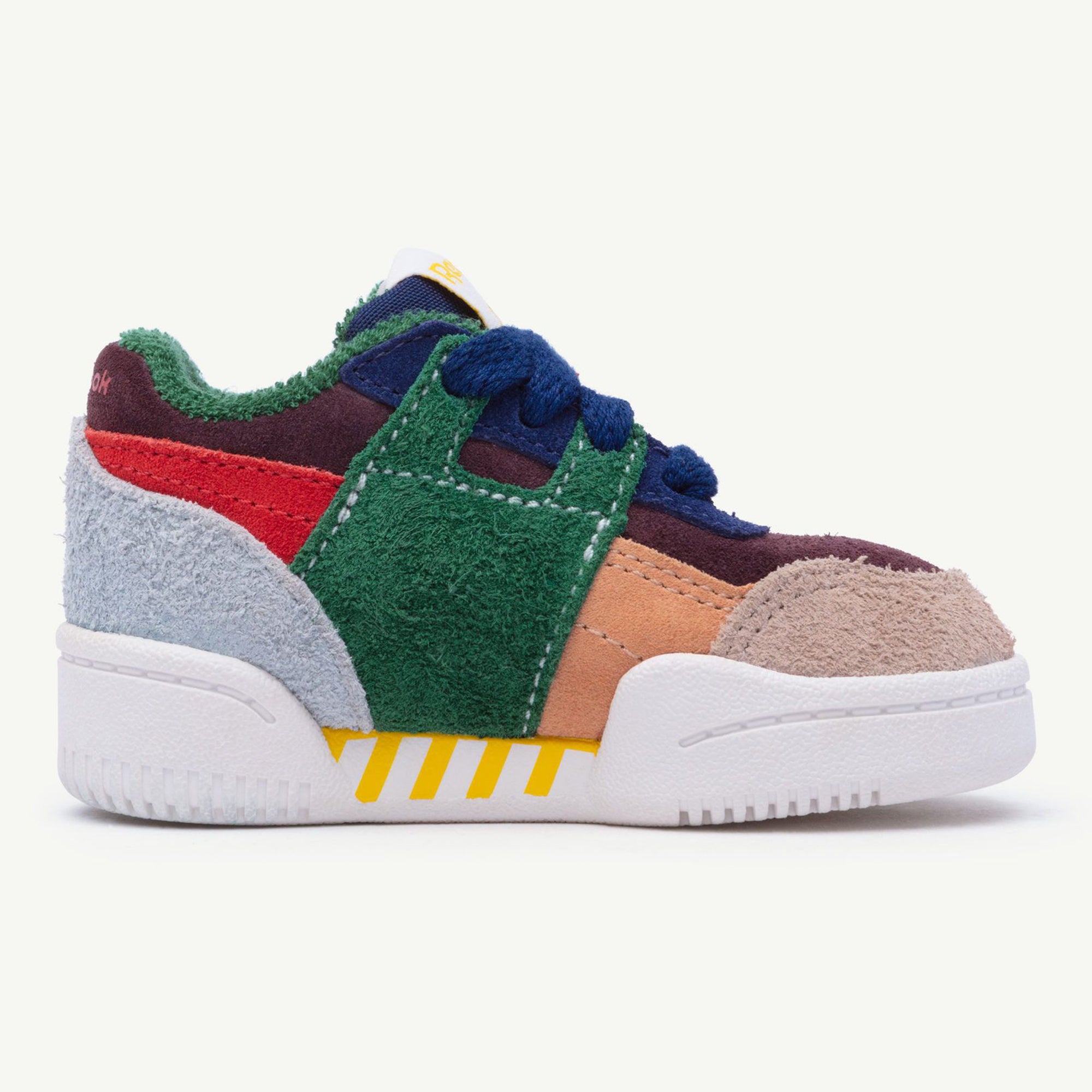 Baby Mulitcolor Cow Leather & Textile Sneakers