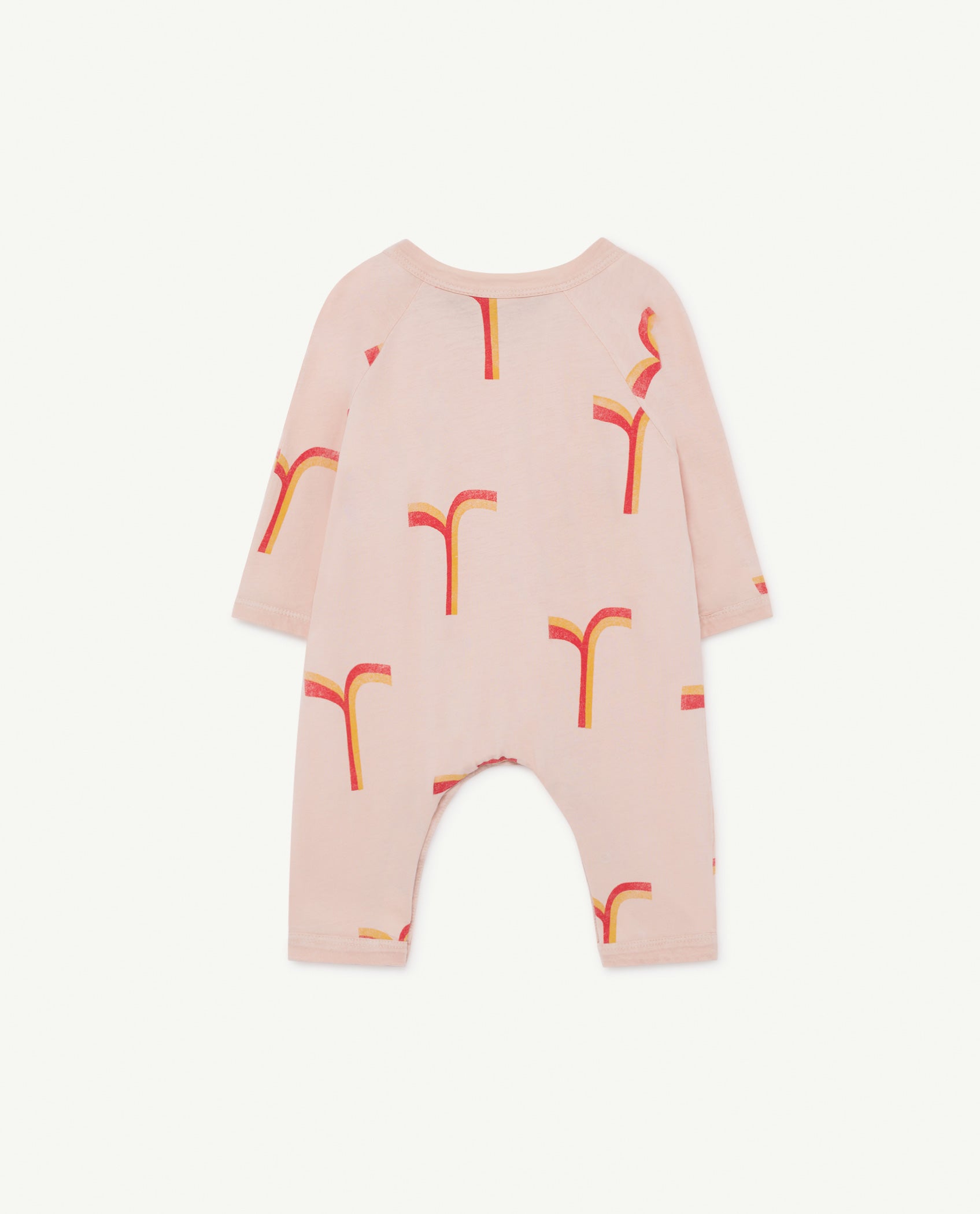 Baby Girls Pink Cotton Babysuit