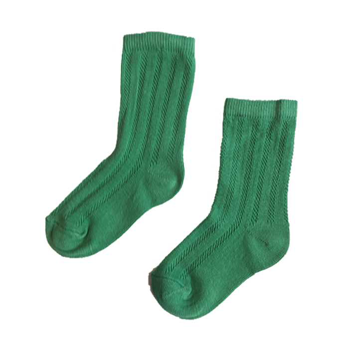 Baby Girls Green Cotton Socks