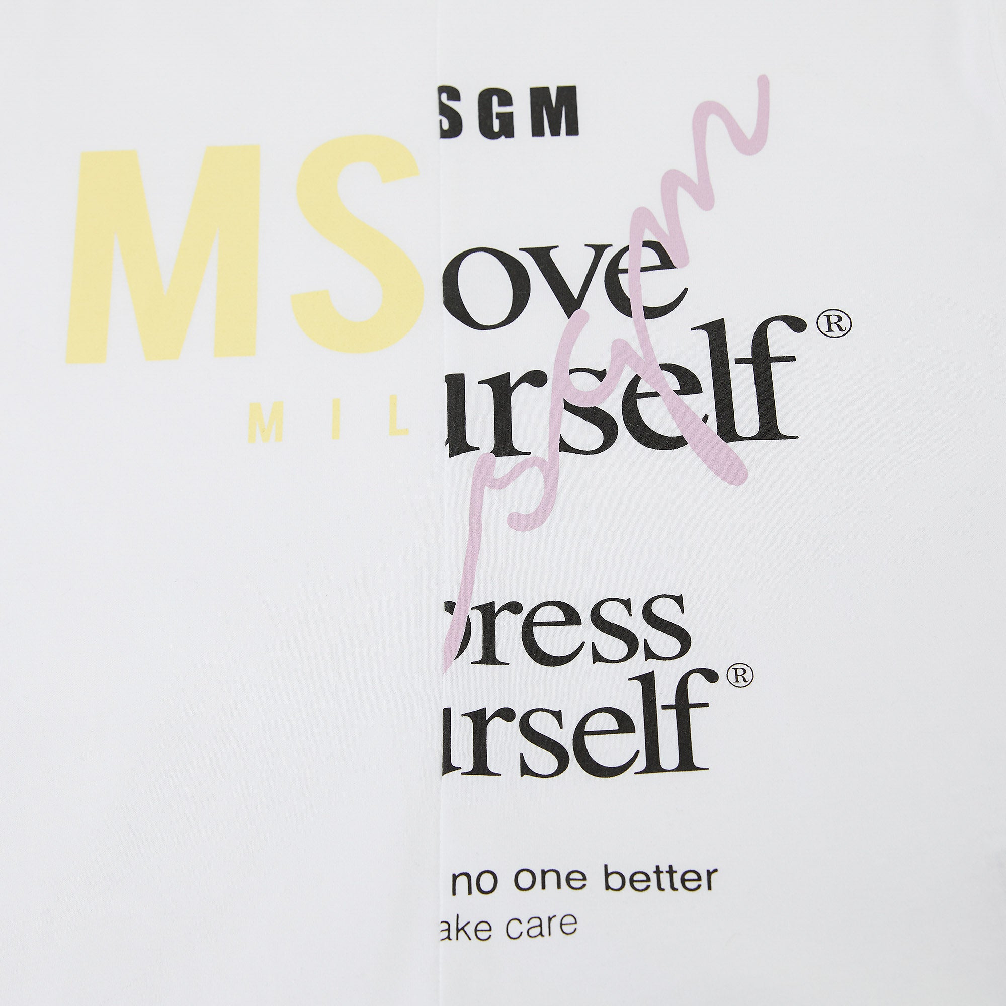 Girls White Logo Cotton T-Shirt